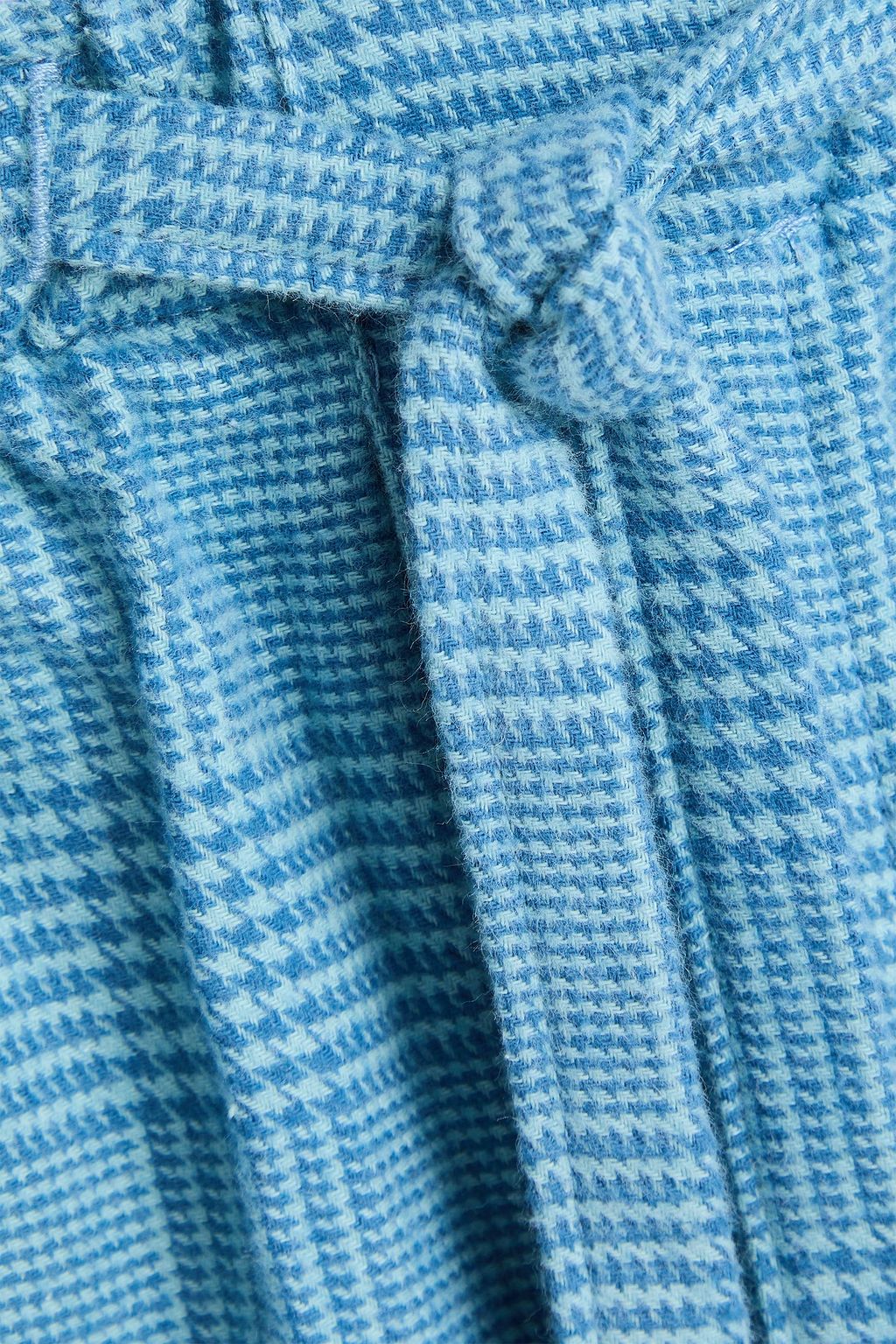 DEREK ROSE Prince of Wales checked cotton-flannel pajama pants