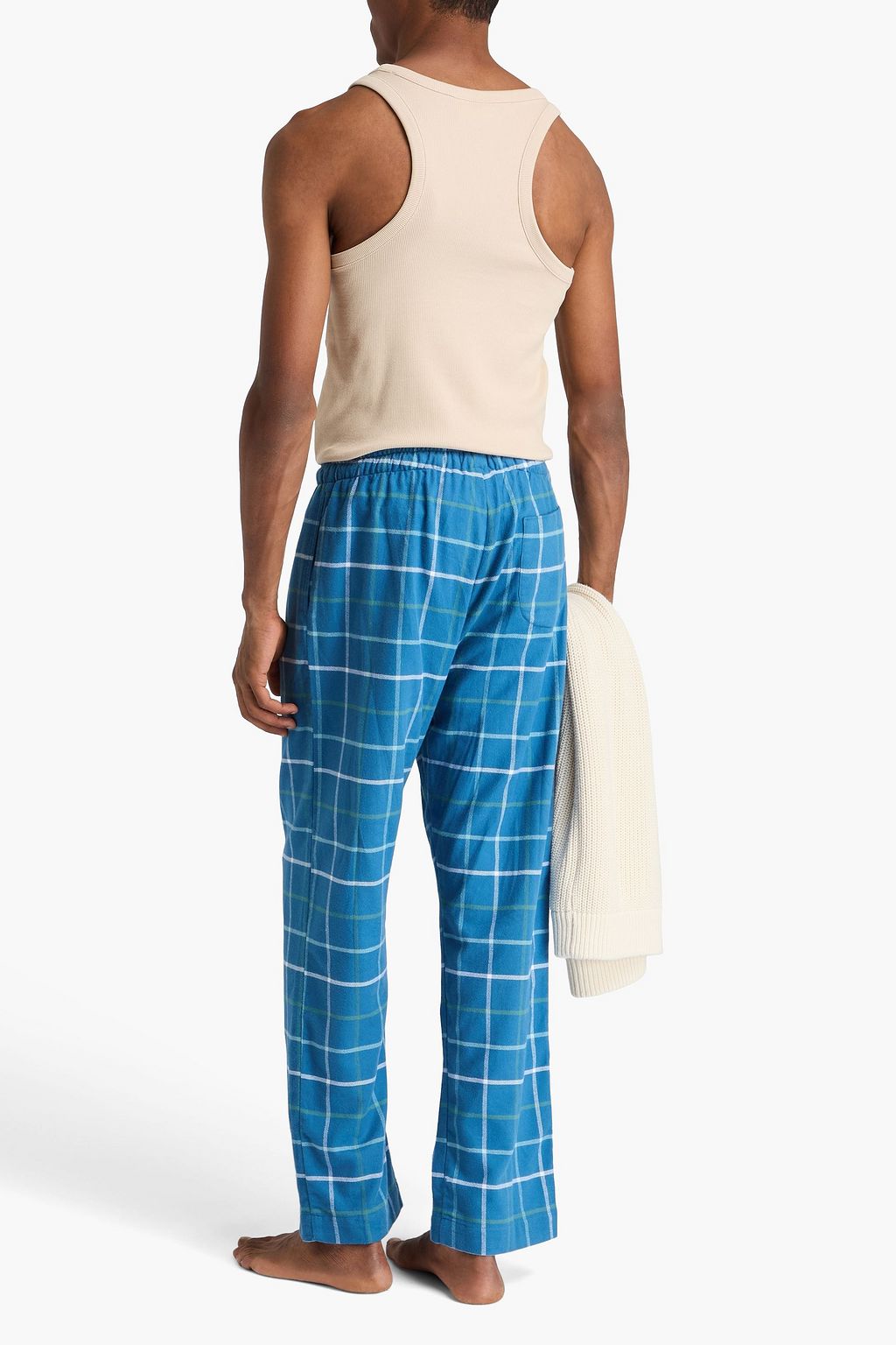 DEREK ROSE Checked cotton-flannel pajama pants