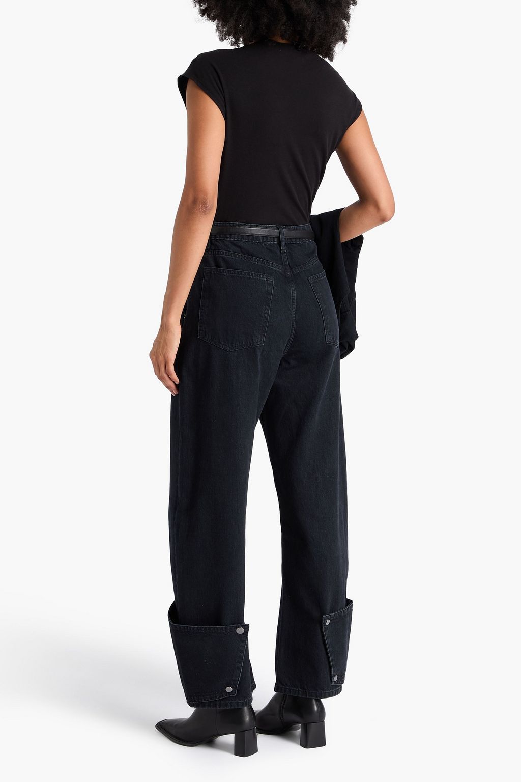 FRAME Tab high-rise wide-leg jeans