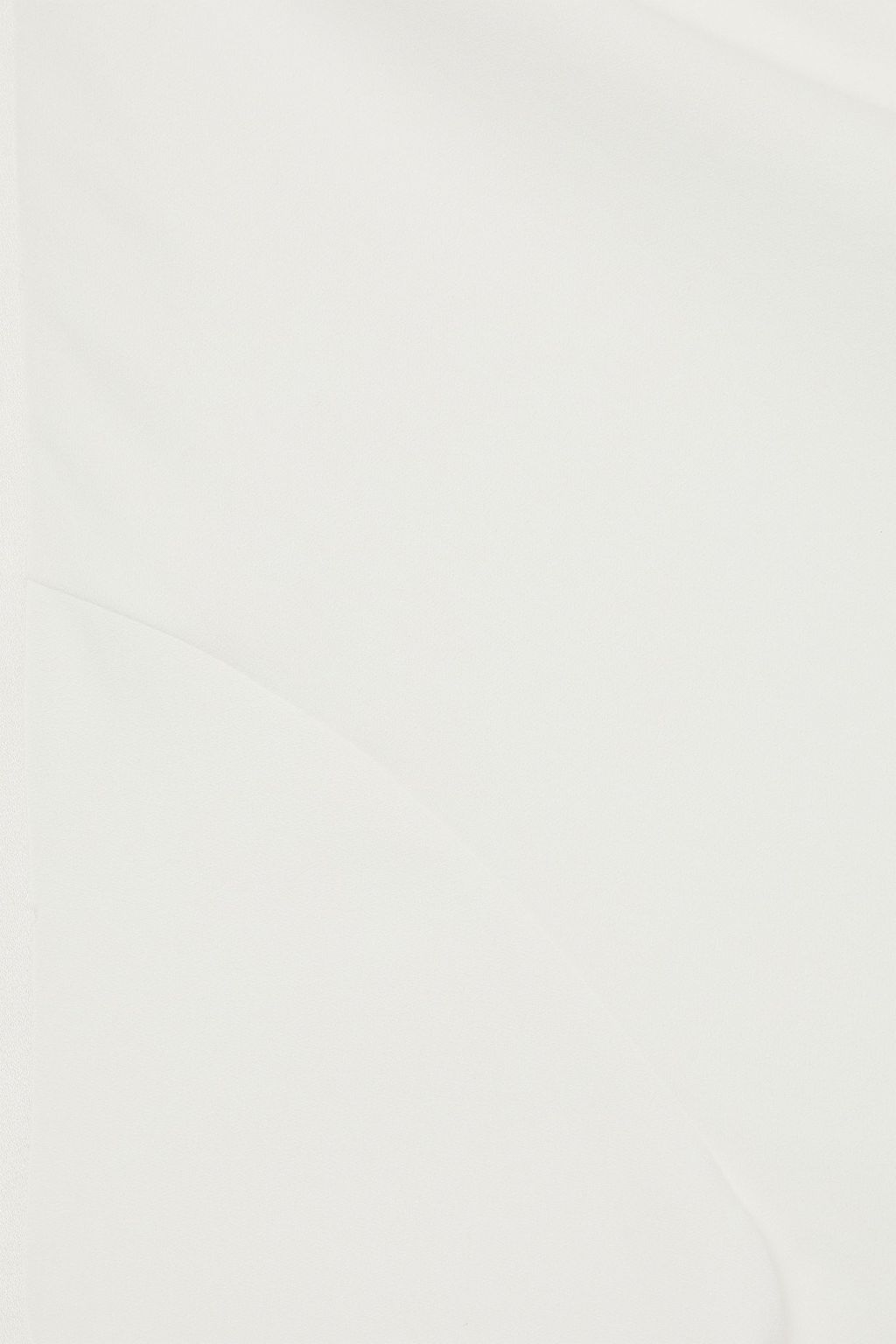 VINCE. Satin-trimmed crepe top