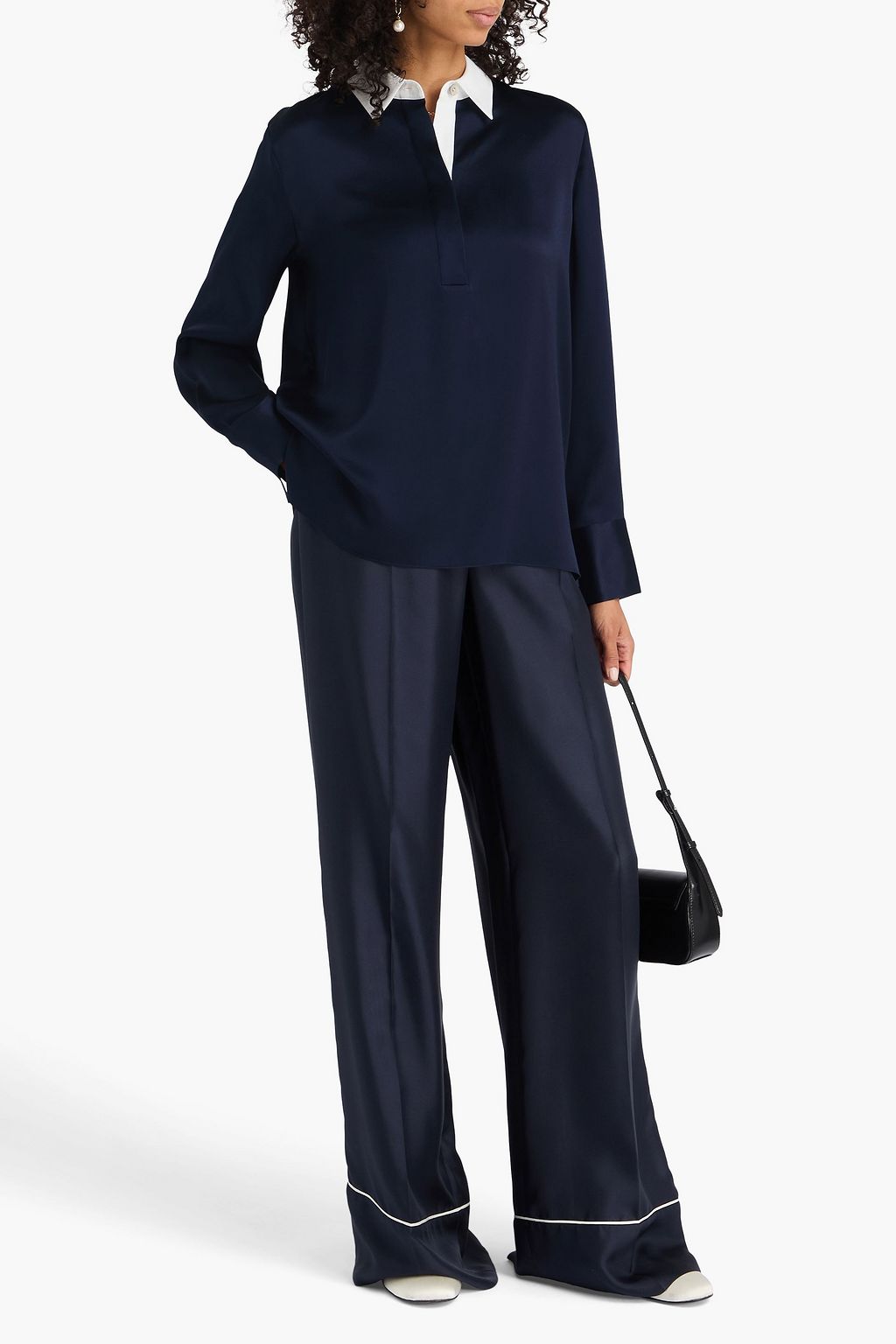 VINCE. Silk crepe de chine shirt