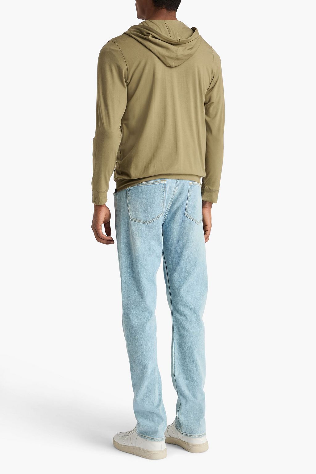 DEREK ROSE Basel stretch-modal jersey zip-up hoodie