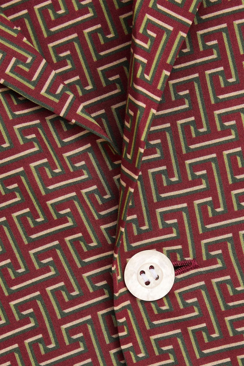 DEREK ROSE Ledbury printed cotton pajama set