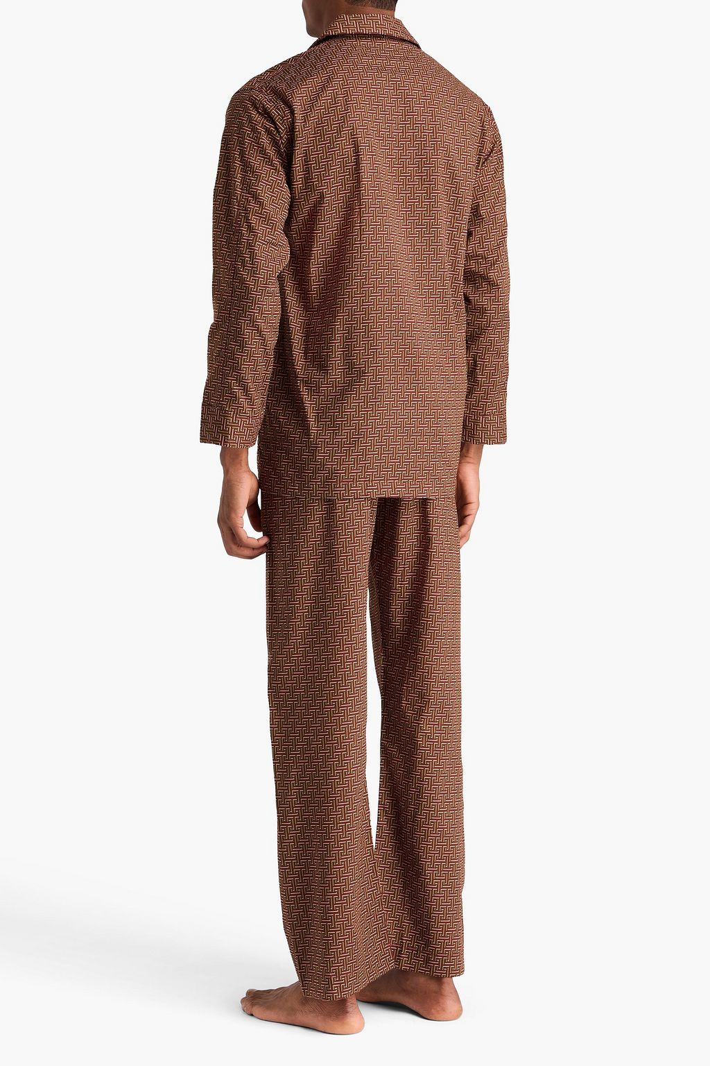 DEREK ROSE Ledbury printed cotton pajama set