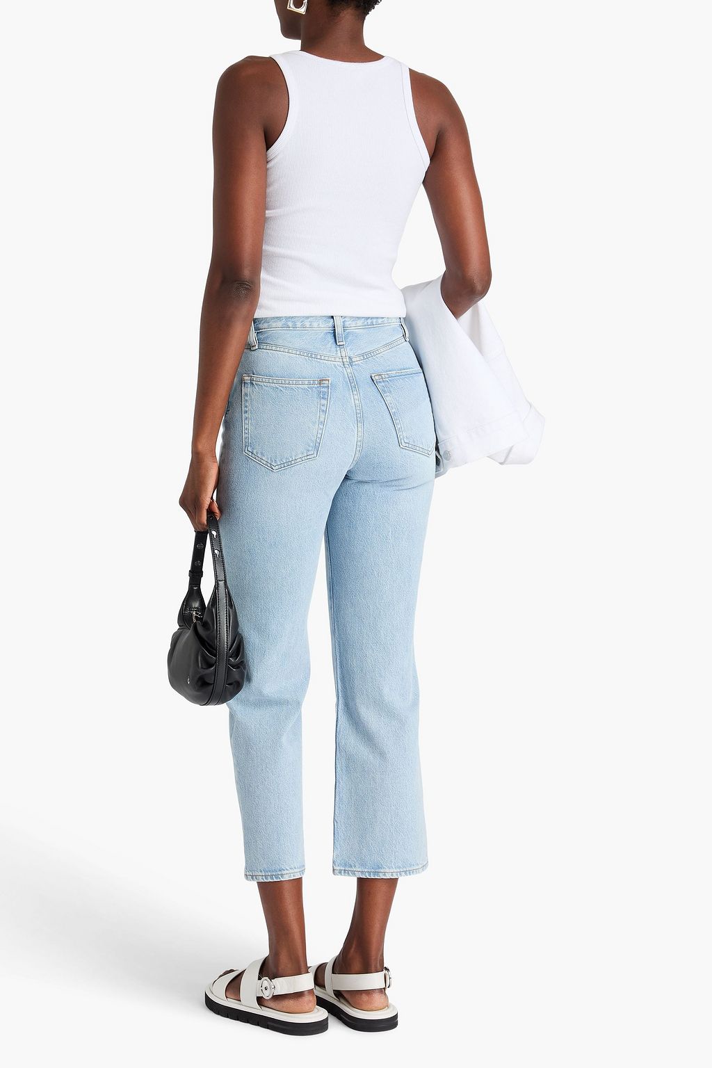 FRAME Le Jane Crop high-rise straight-leg jeans