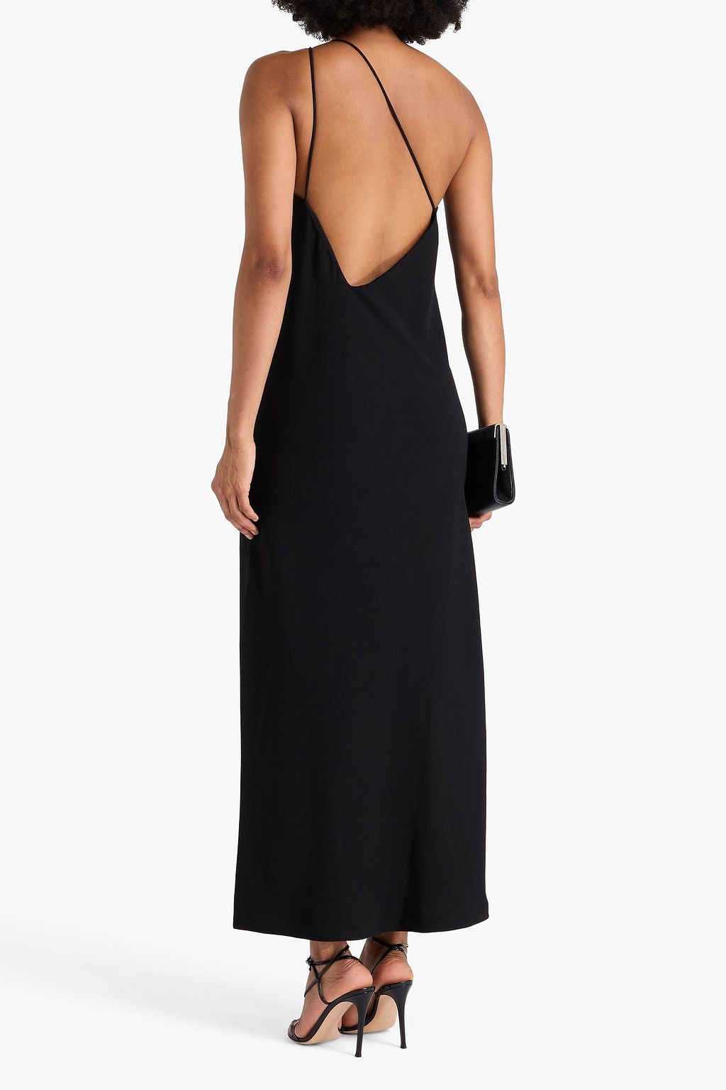VINCE. One-shoulder crepe maxi dress