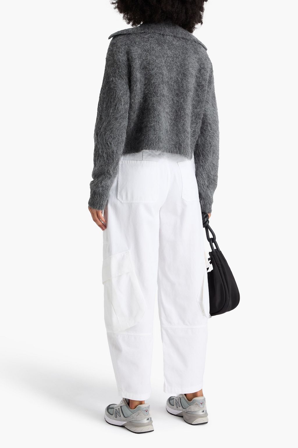 FRAME The Bubble Cargo high-rise barrel-leg jeans