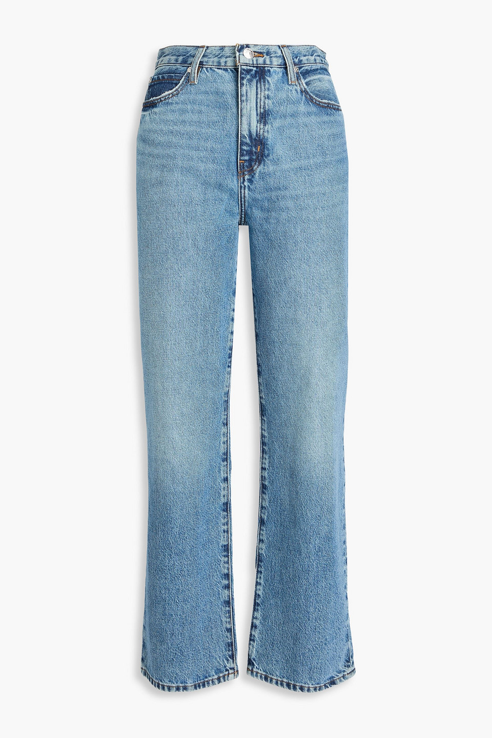 Frame Le Jane Ankle High-rise Straight-leg Jeans In Blue