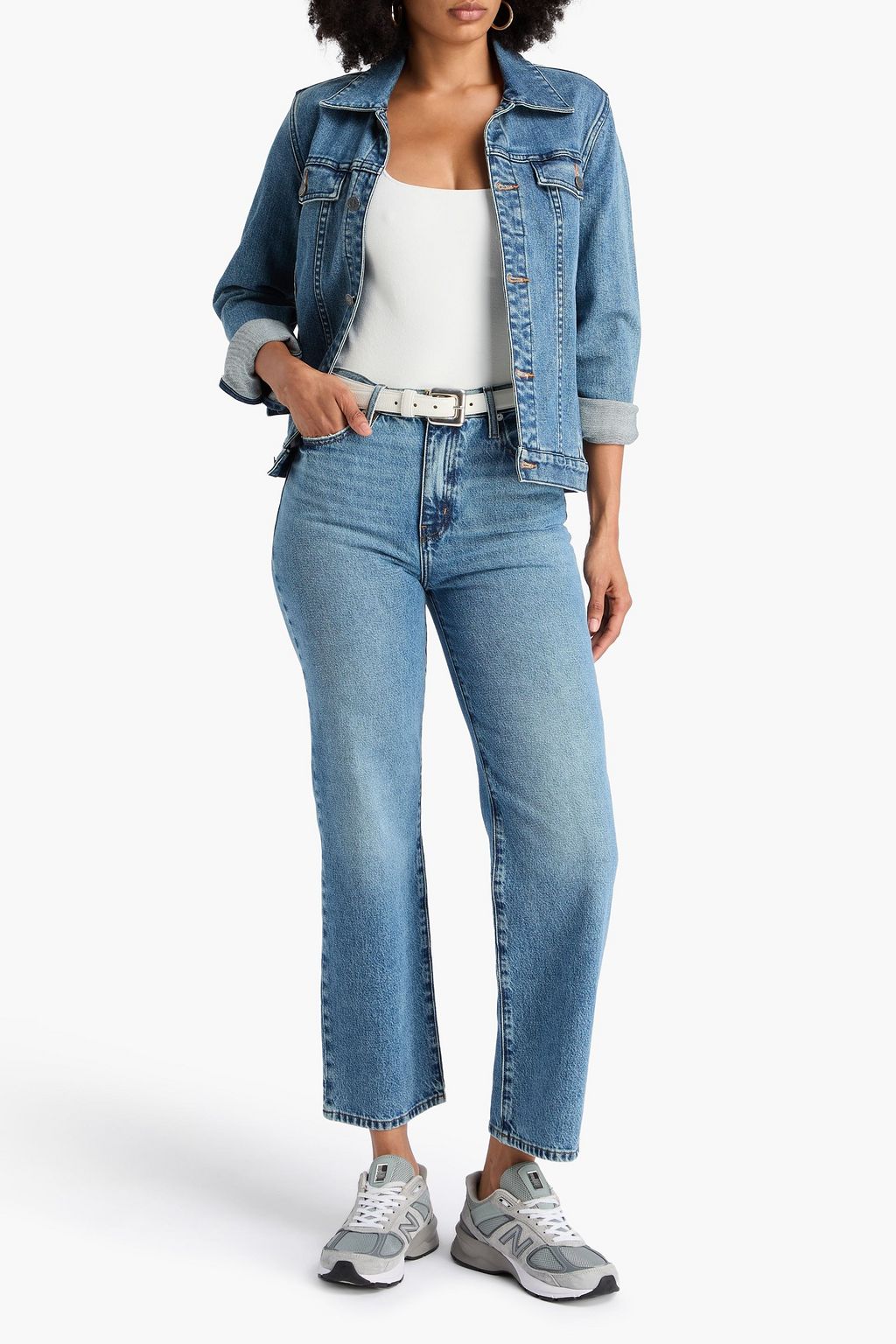 FRAME Le Jane Ankle high-rise straight-leg jeans