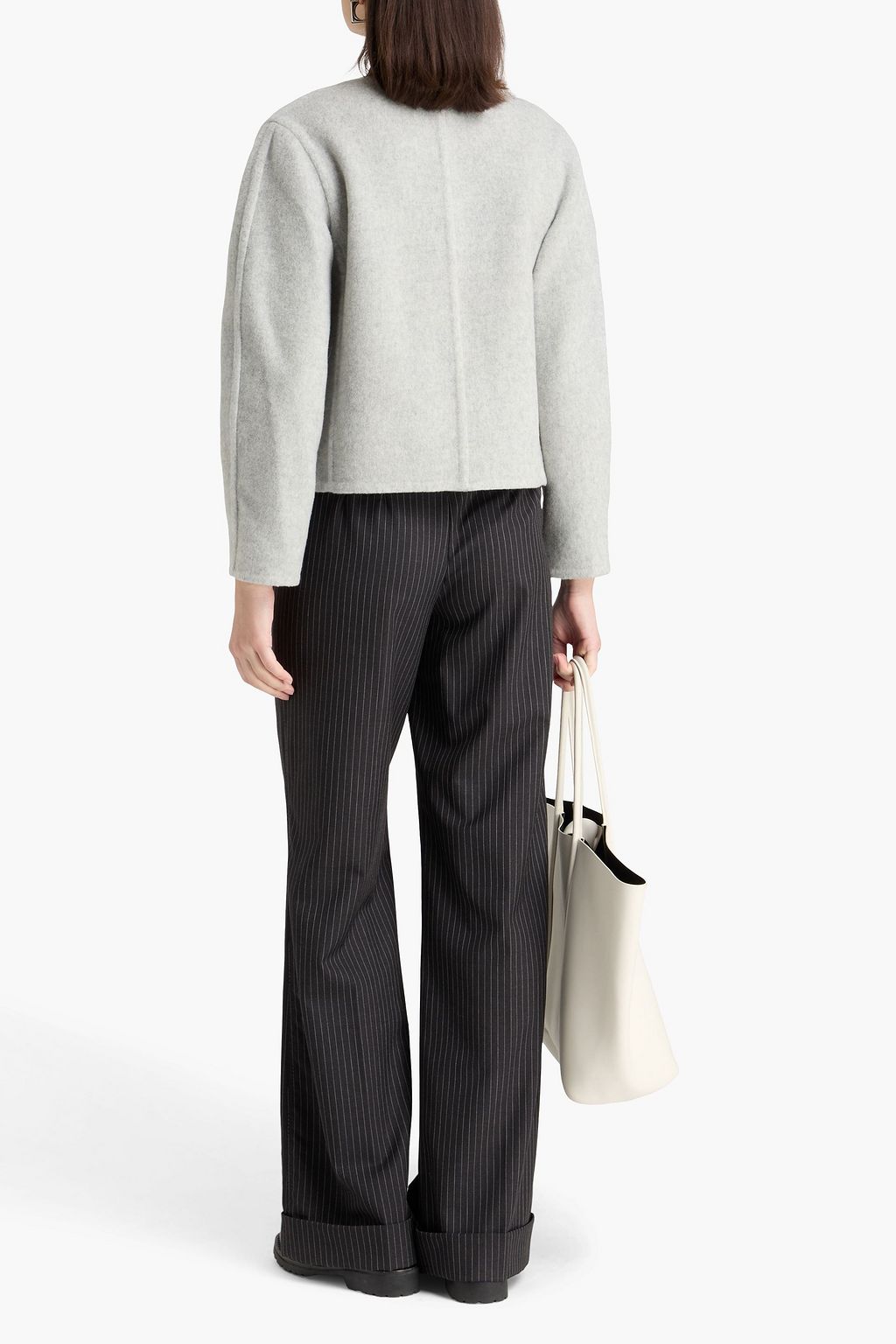 VINCE. Wool-blend felt jacket