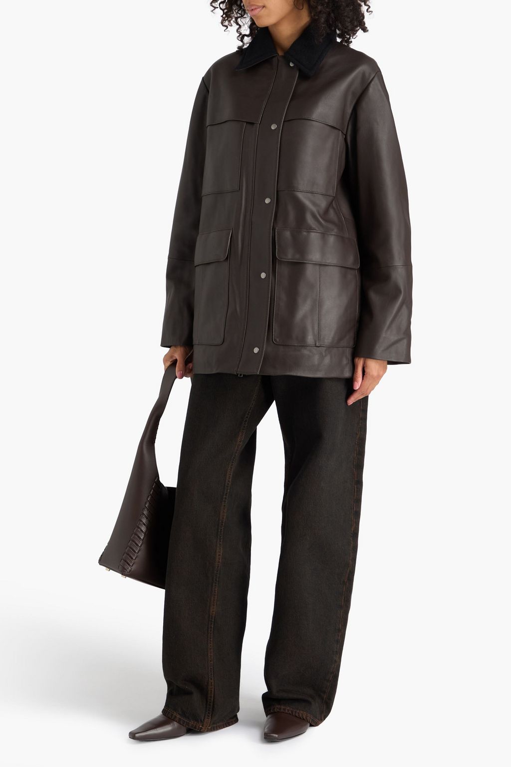 VINCE. Leather jacket