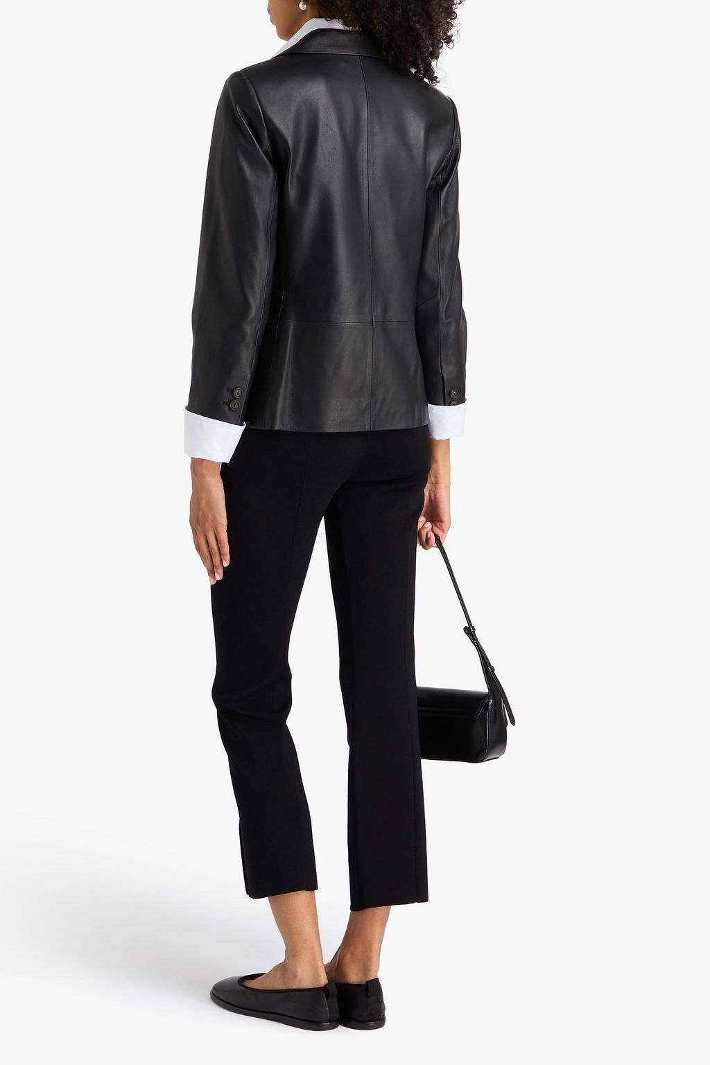 VINCE. Leather blazer
