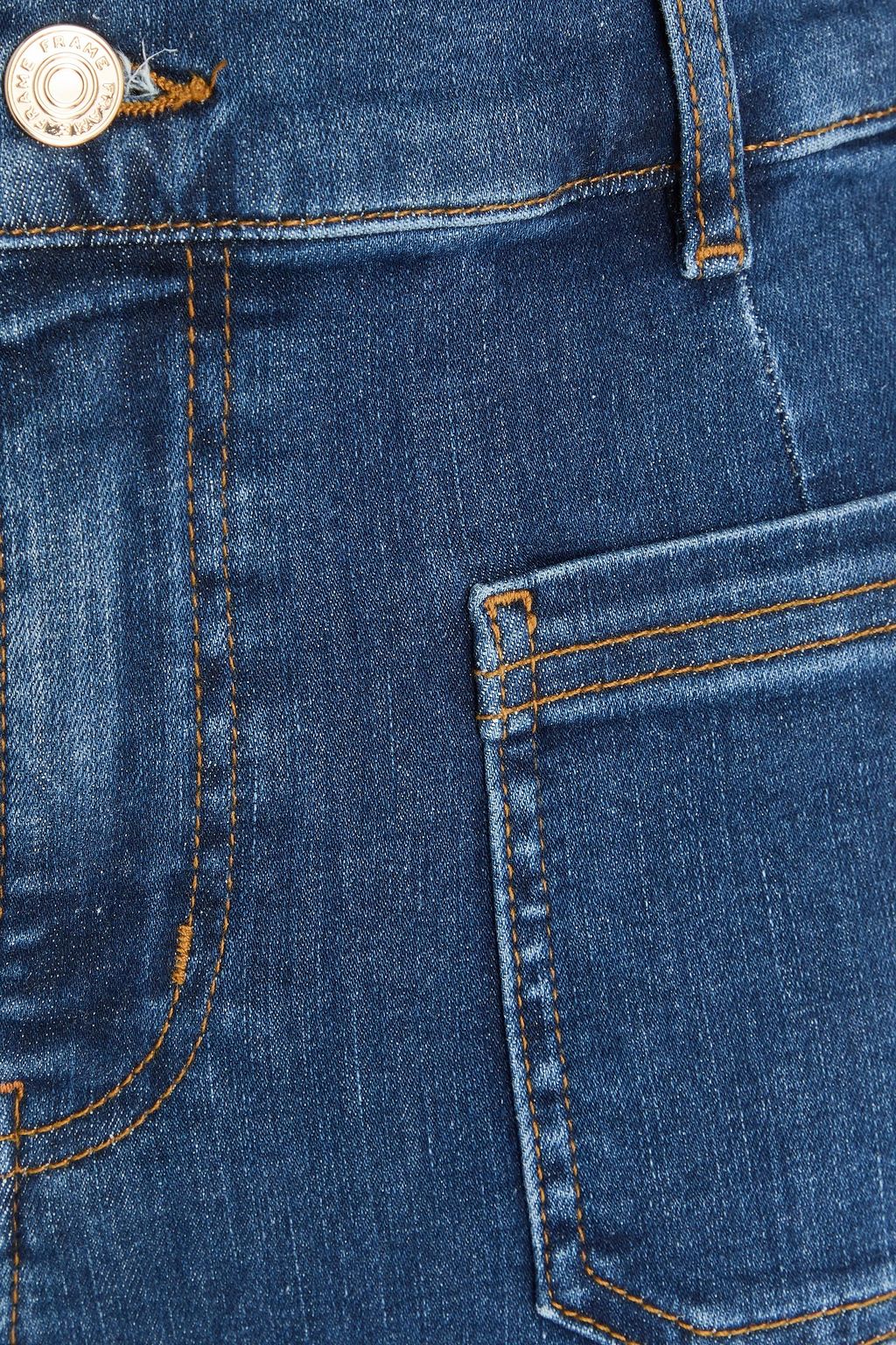 FRAME Le Slim Palazzo high-rise wide-leg jeans