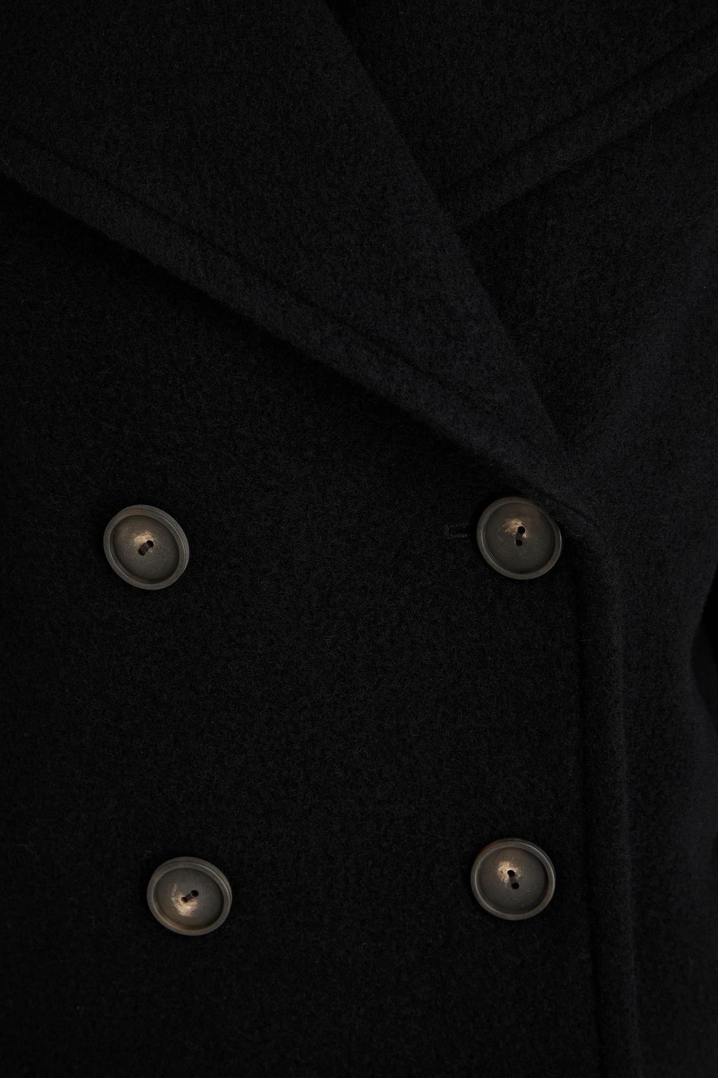 VINCE. Double-breasted wool-blend felt coat