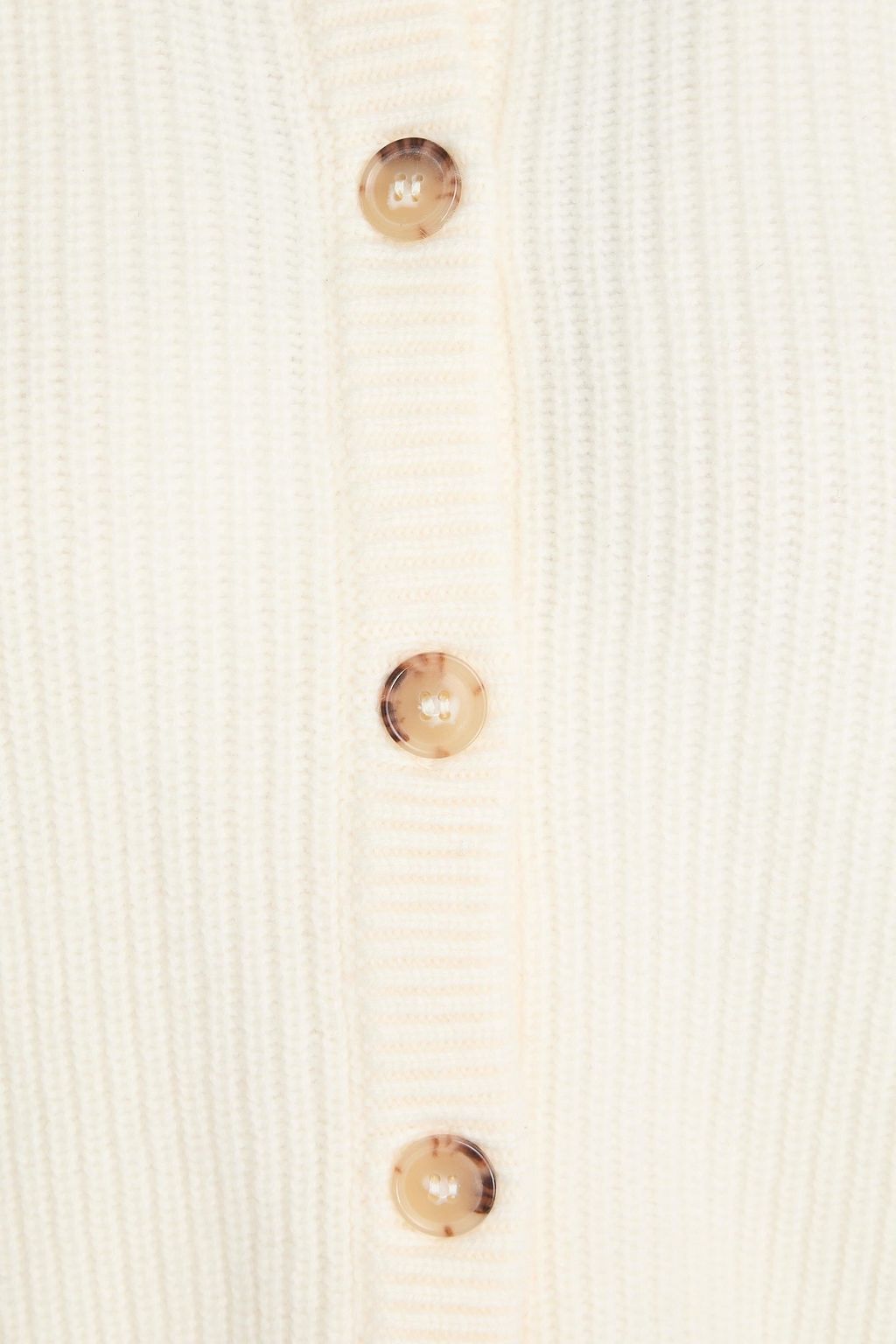 FRAME Ribbed wool-blend cardigan