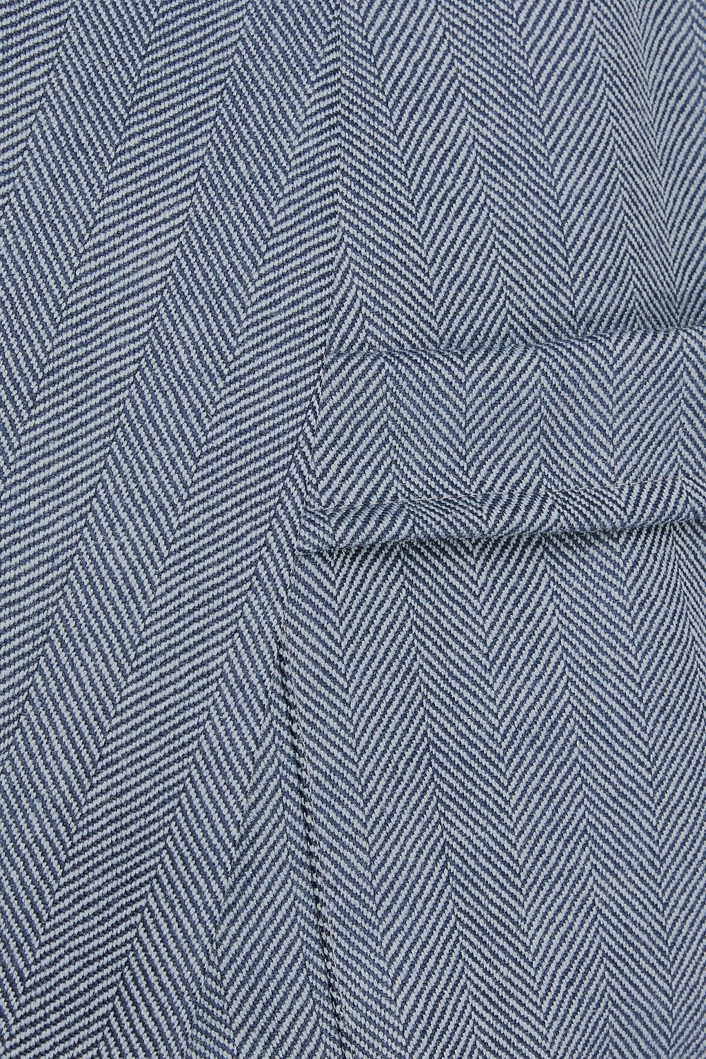 DEREK ROSE Lincoln herringbone wool robe