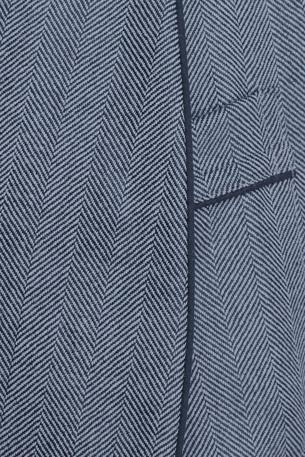 DEREK ROSE Lincoln herringbone wool robe