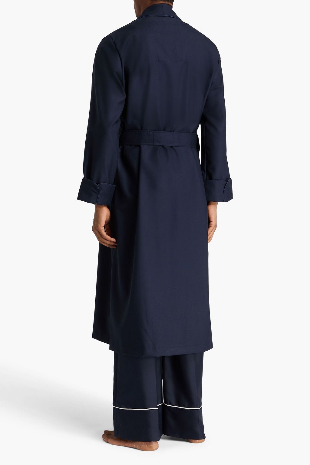 DEREK ROSE Westminster wool-twill robe