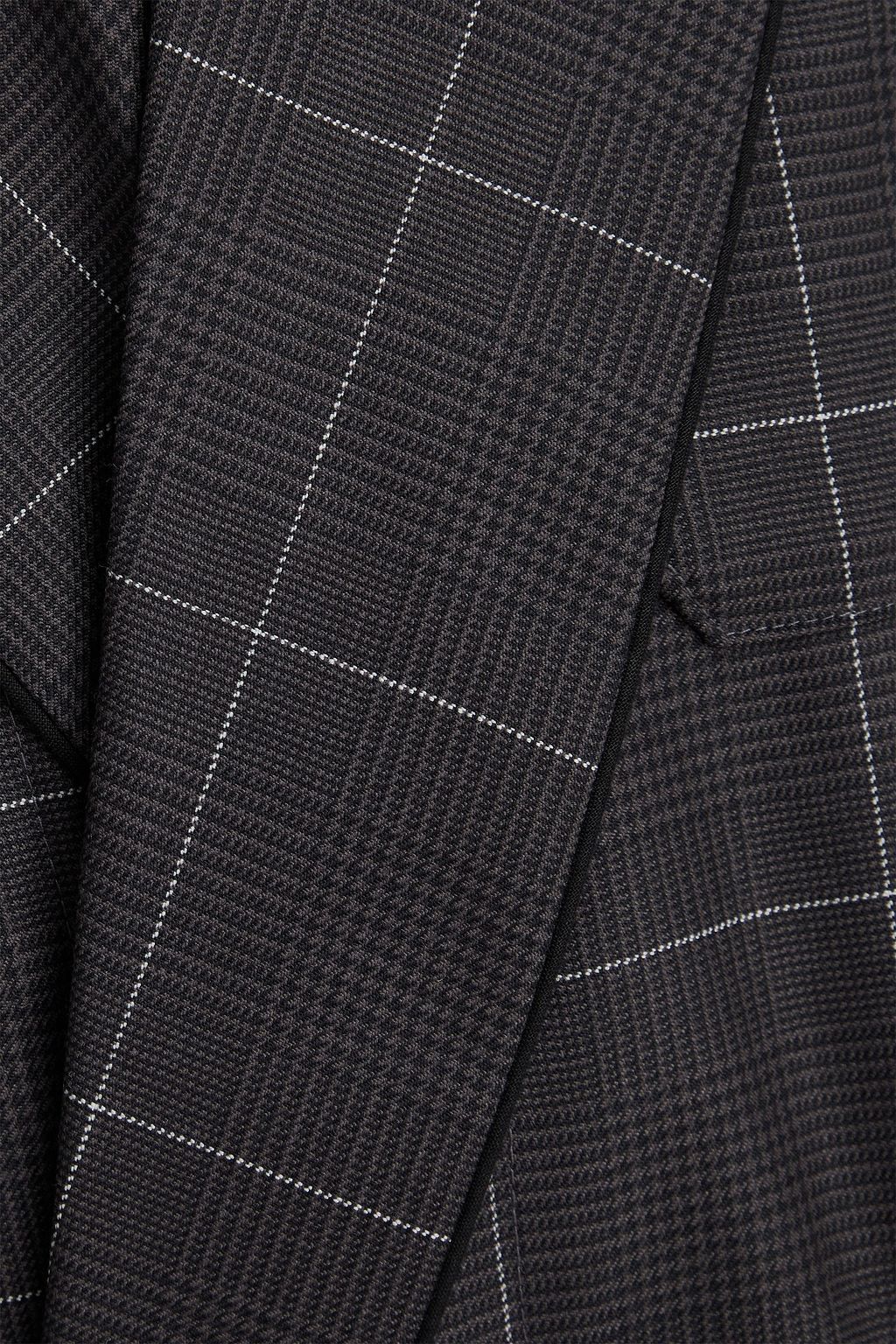 DEREK ROSE York Prince of Wales checked wool-tweed robe