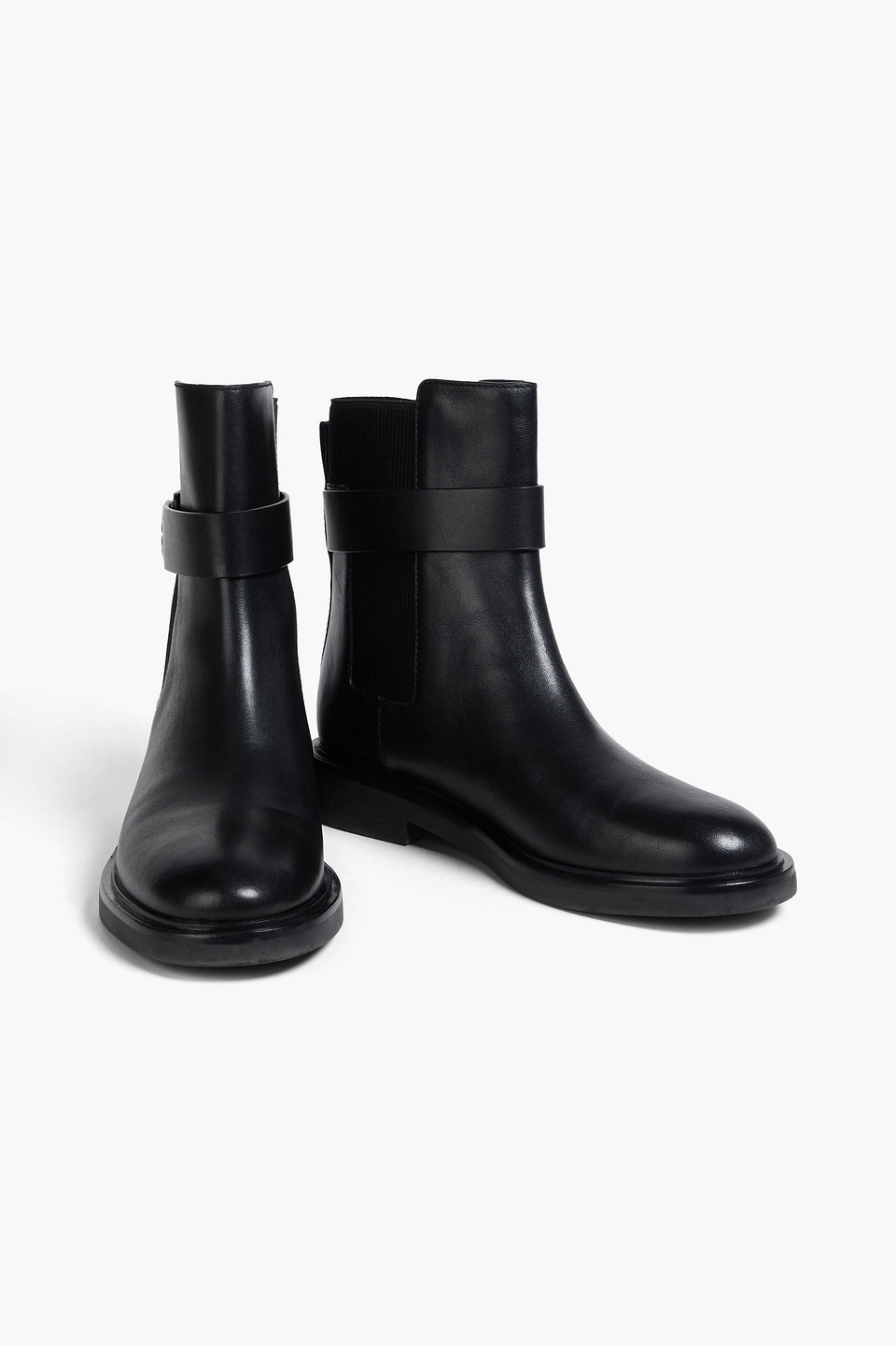  Tory Burch - Chelsea-boots „double T“ Aus Leder - Schwarz - Us 5 