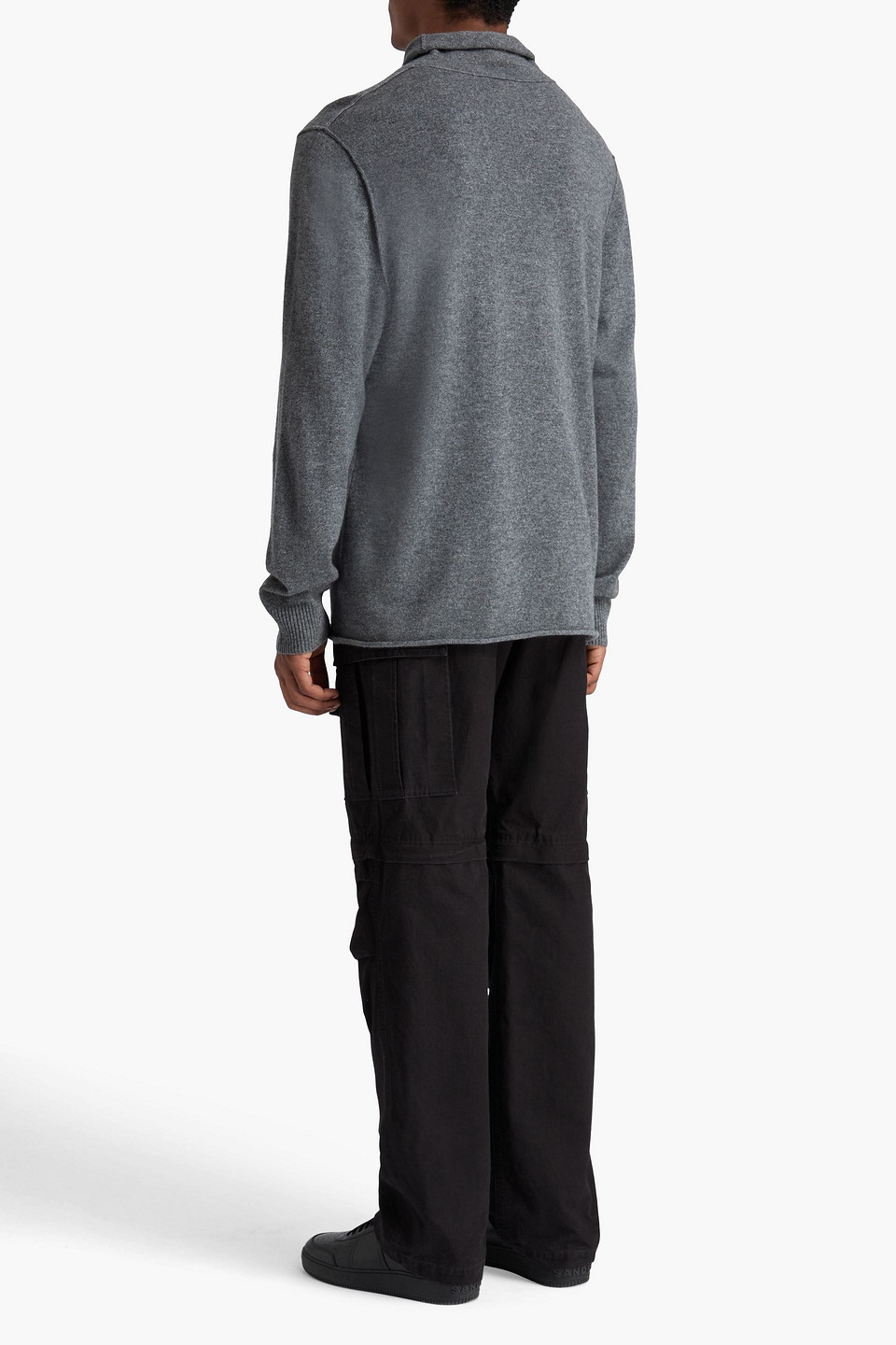  James Perse - Rollkragenpullover Aus Kaschmir - Grau - 4 