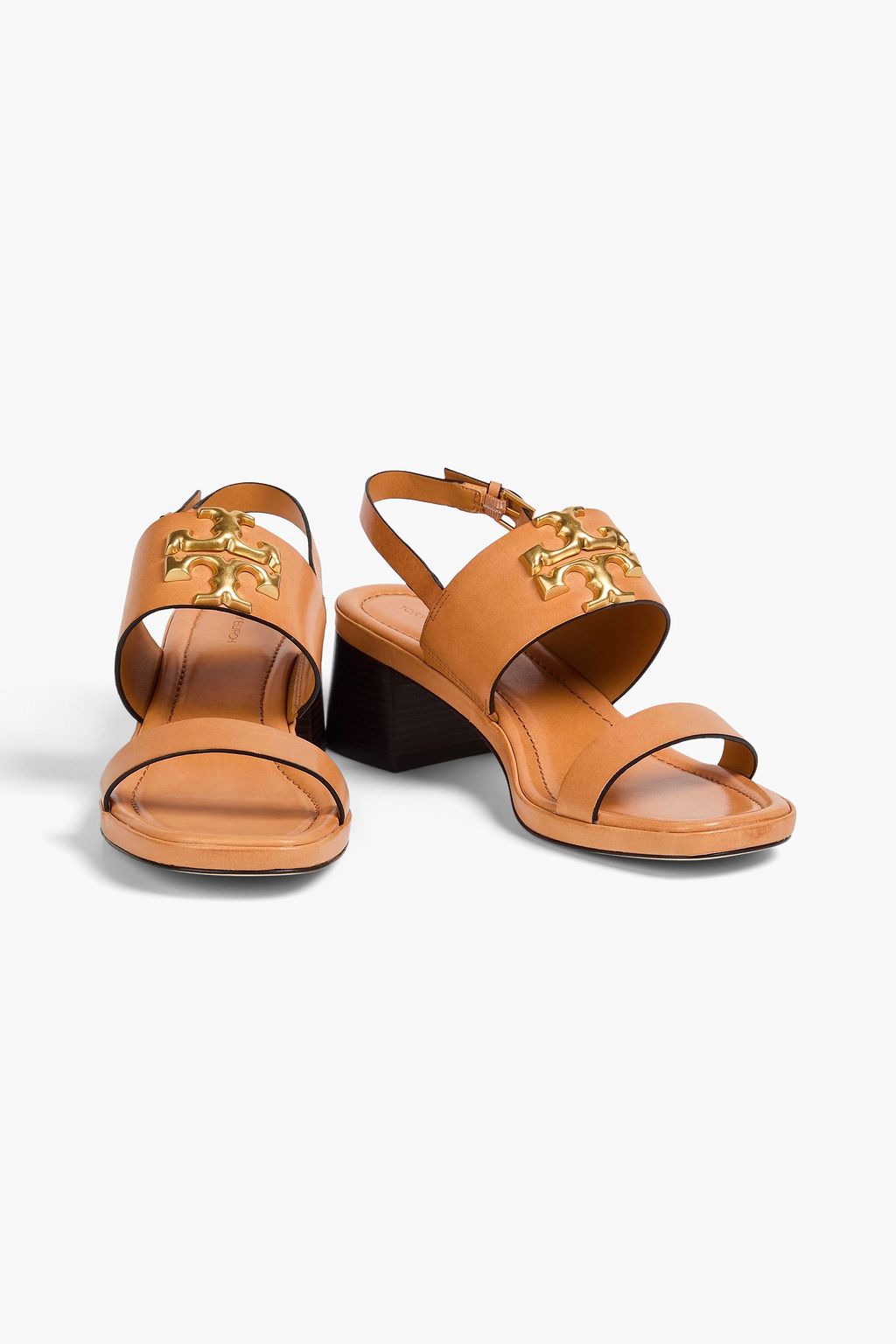 TORY BURCH 엘리노어 장식 디테일 가죽 슬링백 샌들