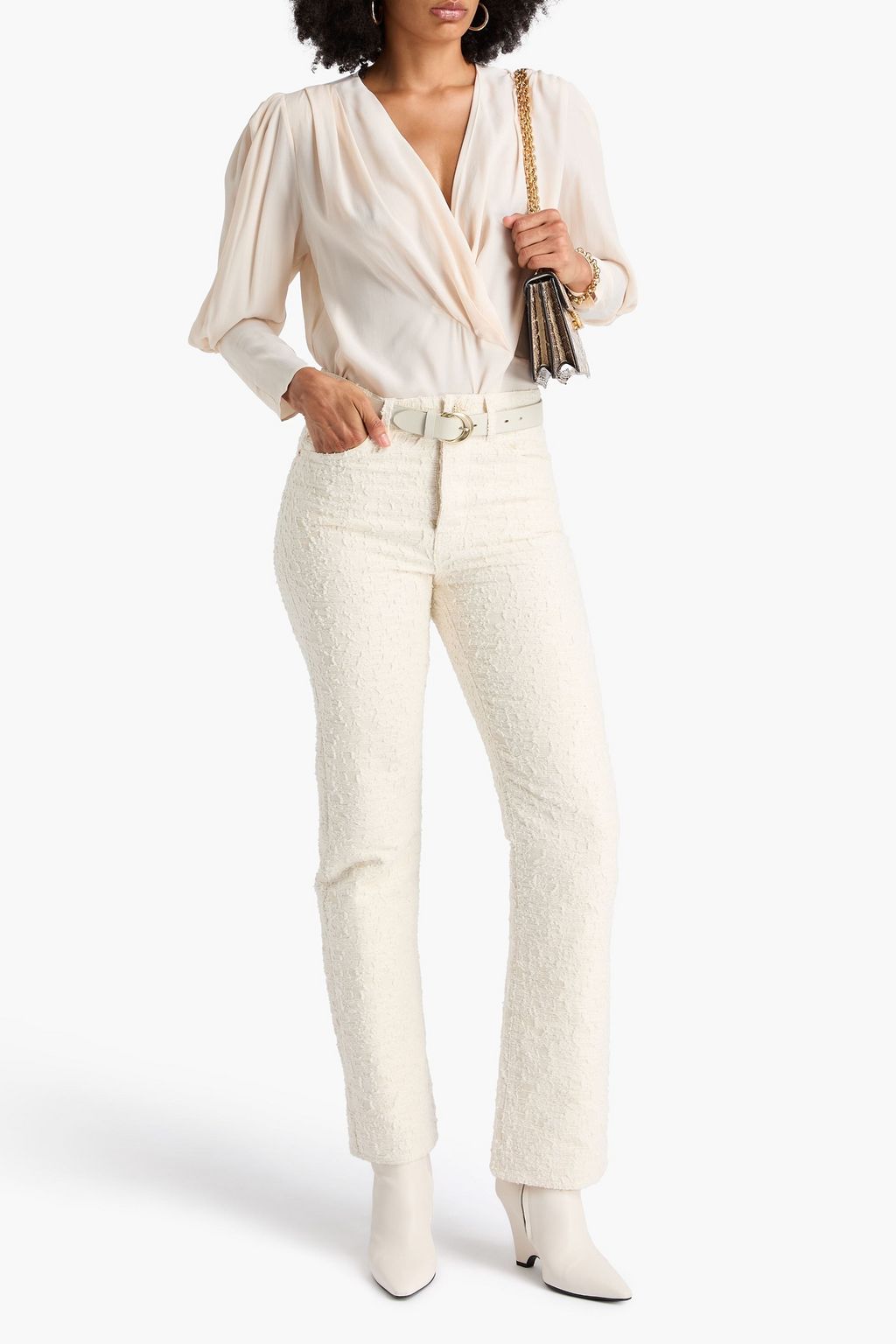 FRAME High-rise straight-leg jeans