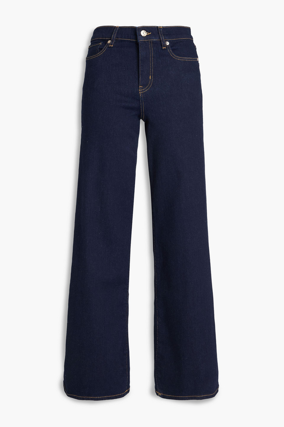 Frame Le Slim Palazzo High-rise Wide-leg Jeans In Blue