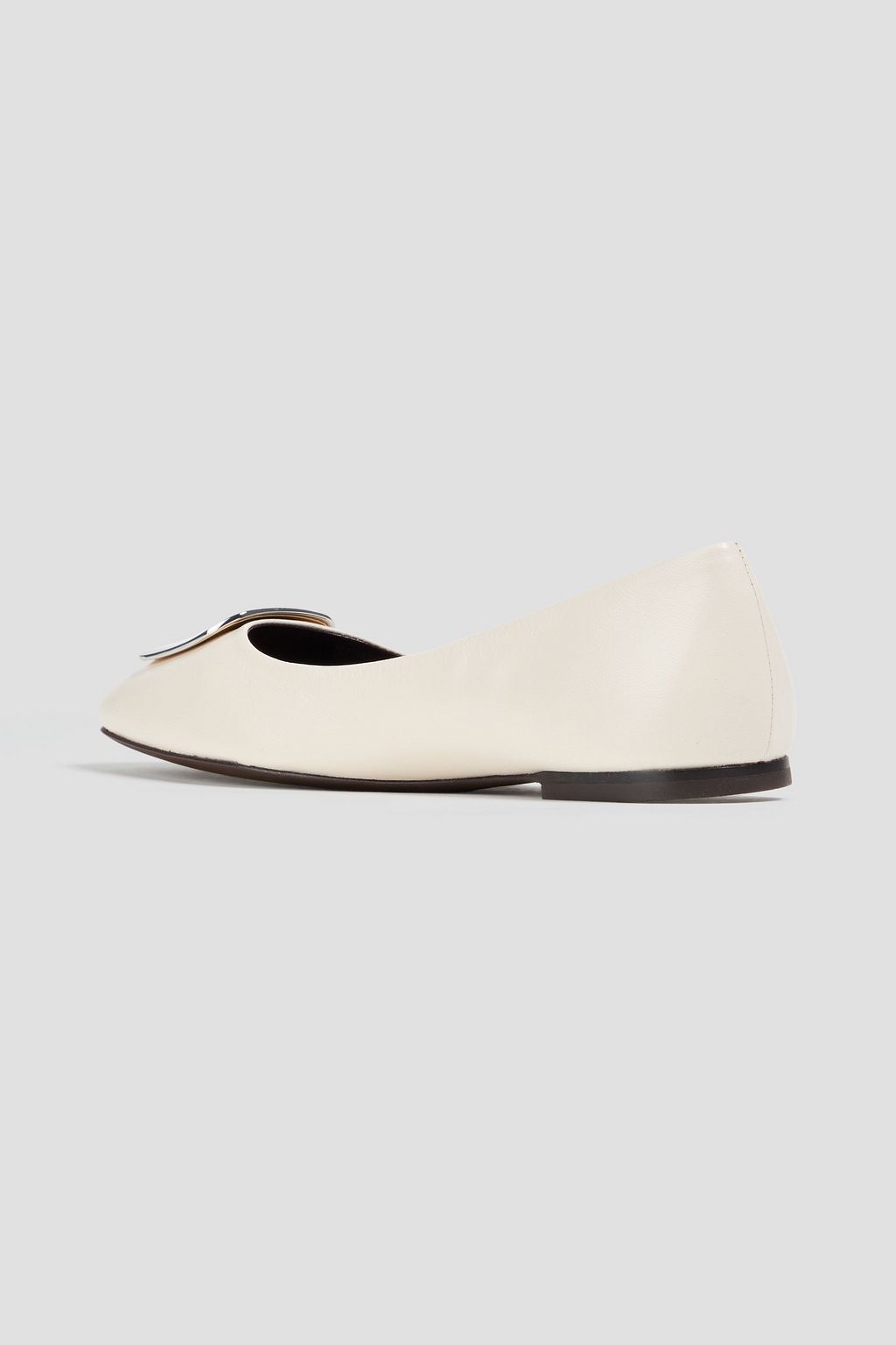 TORY BURCH Georgia embellished leather ballet flats