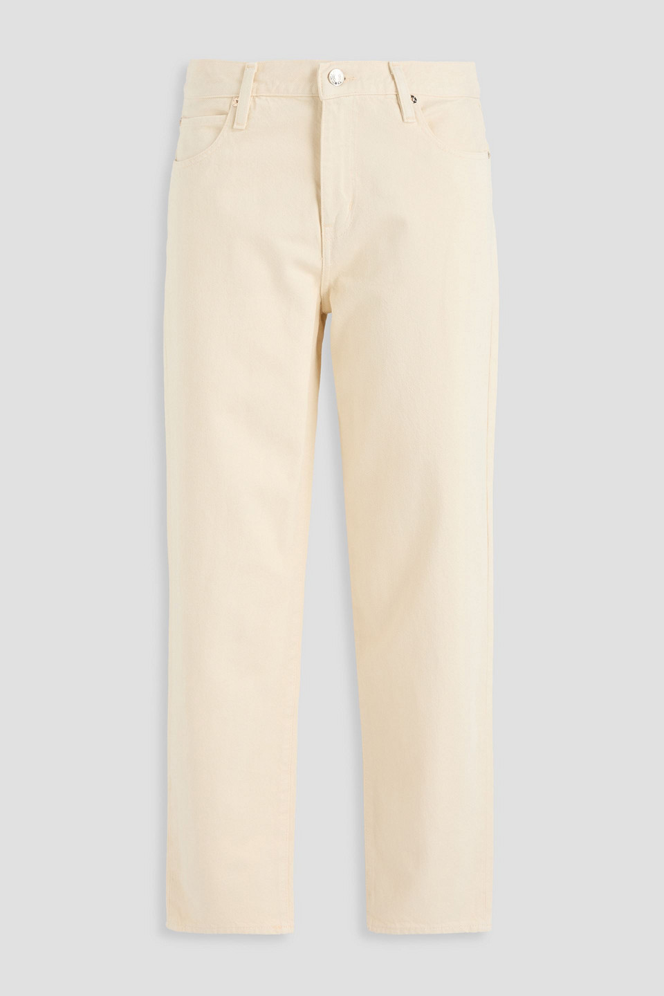 Frame The Candle Mid-rise Tapered Jeans In Neutral