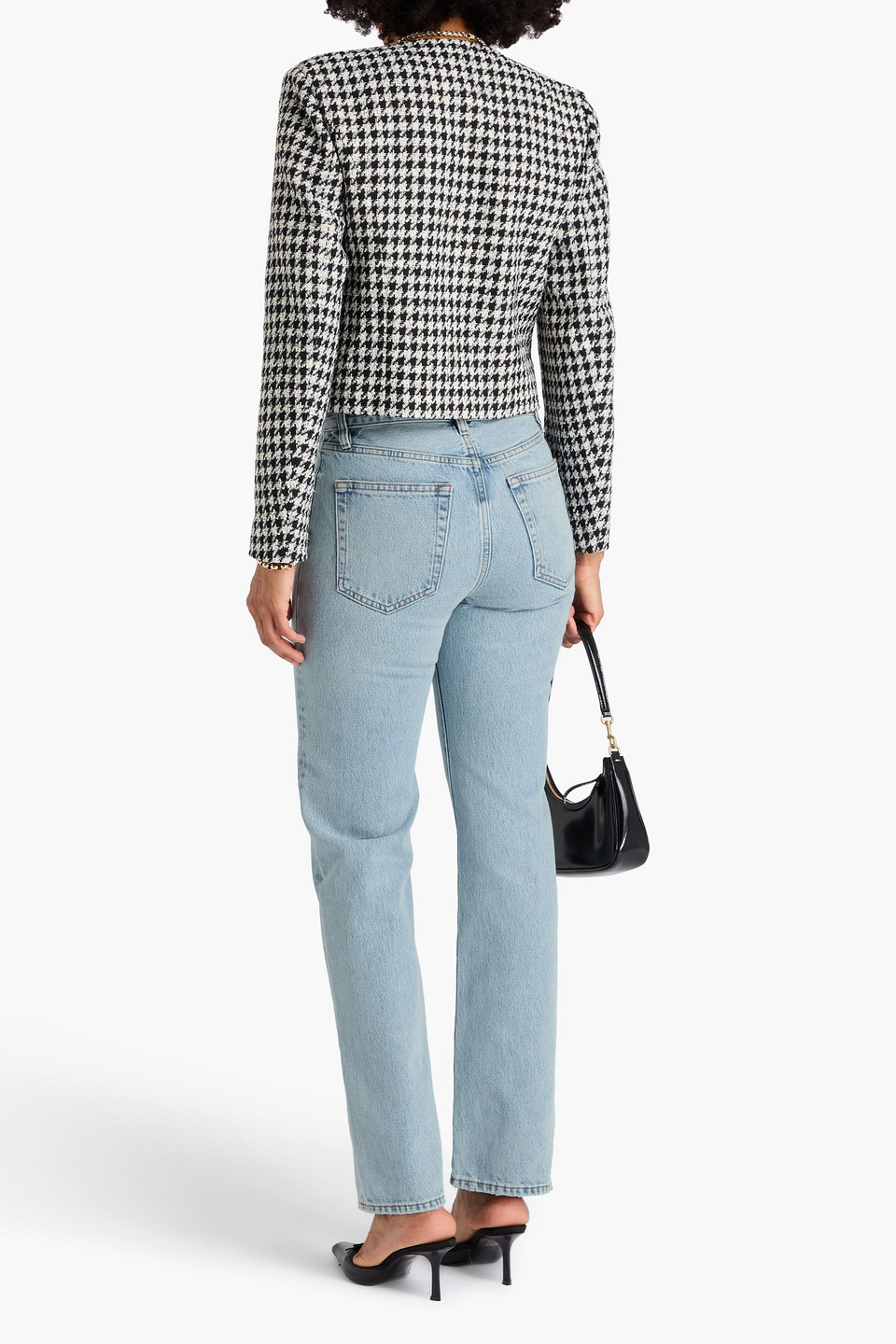 Frame The Staple Mid-rise Straight-leg Jeans In Blue