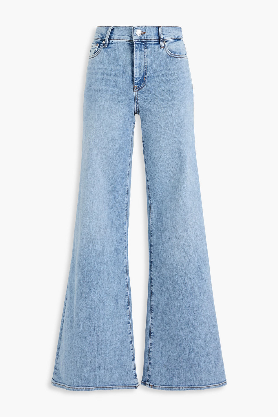 Frame Le Palazzo High-rise Wide-leg Jeans In Blue