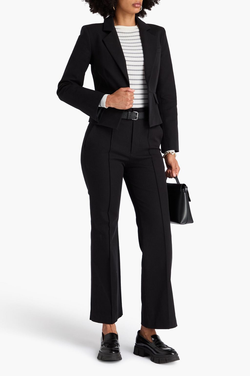 FRAME Cotton-blend twill blazer
