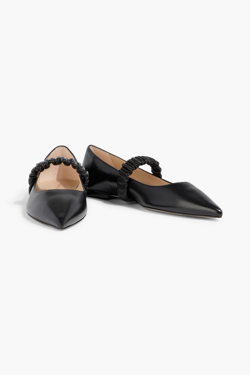 STUART WEITZMAN Maxine leather point-toe flats