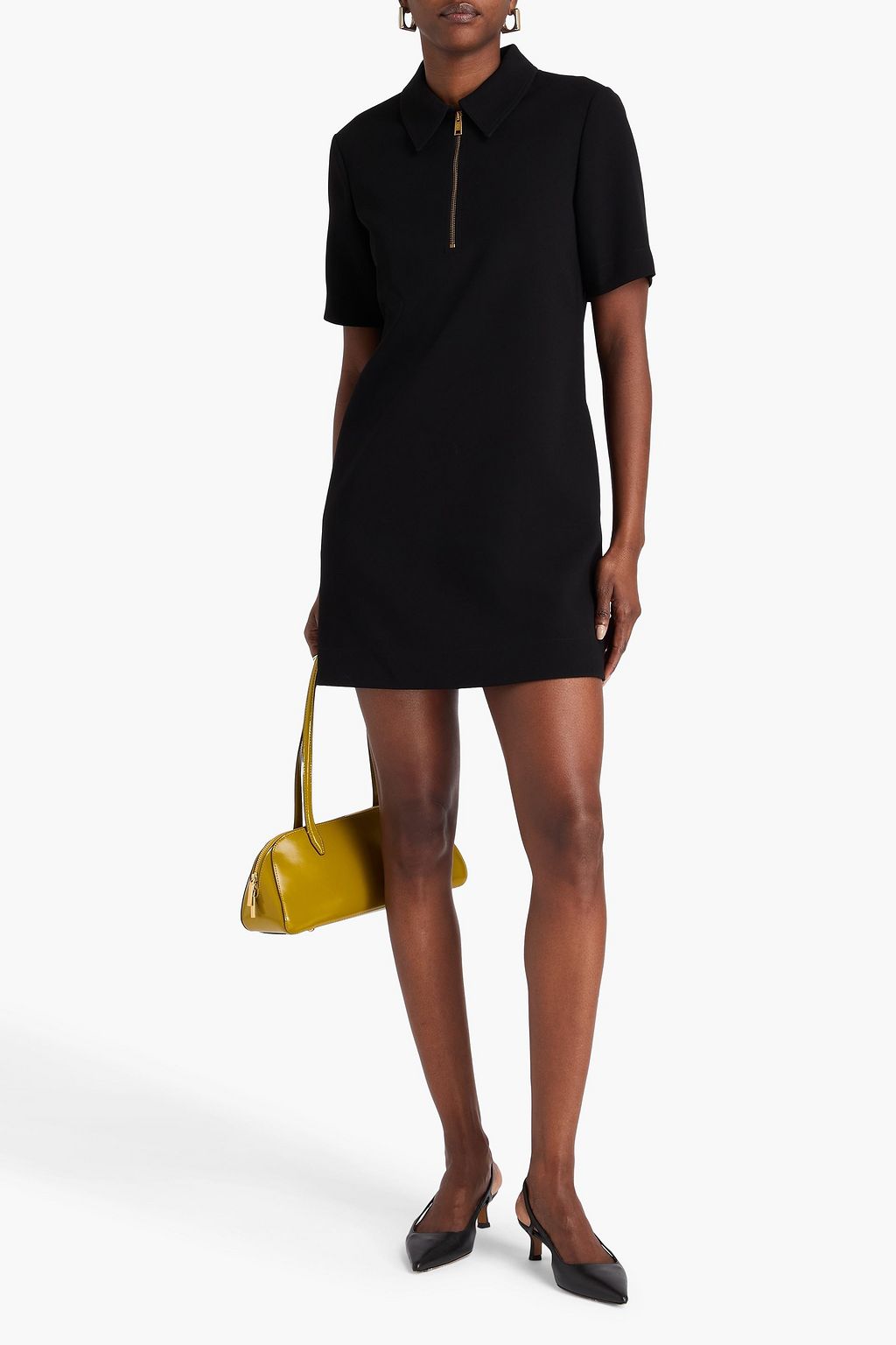 TORY BURCH Crepe mini shirt dress
