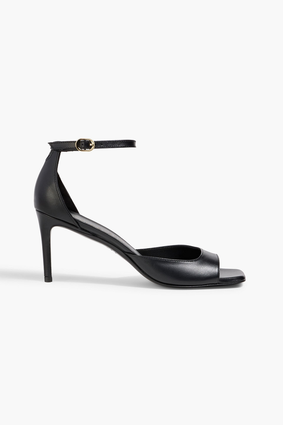 Stuart Weitzman 75 Leather Sandals In Black