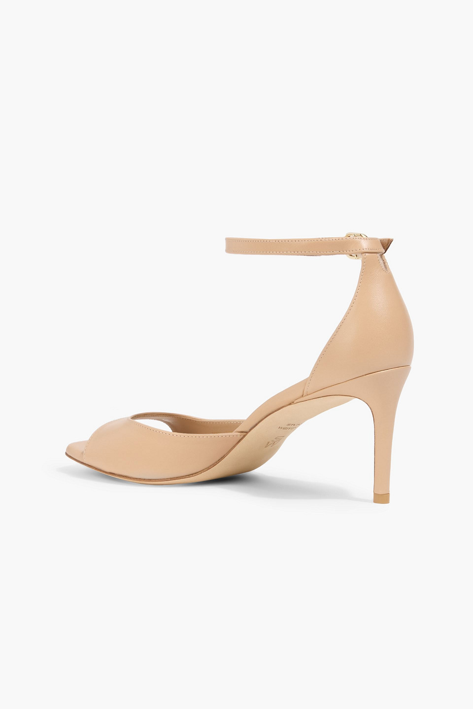 Stuart Weitzman Leather Sandals In Neutral