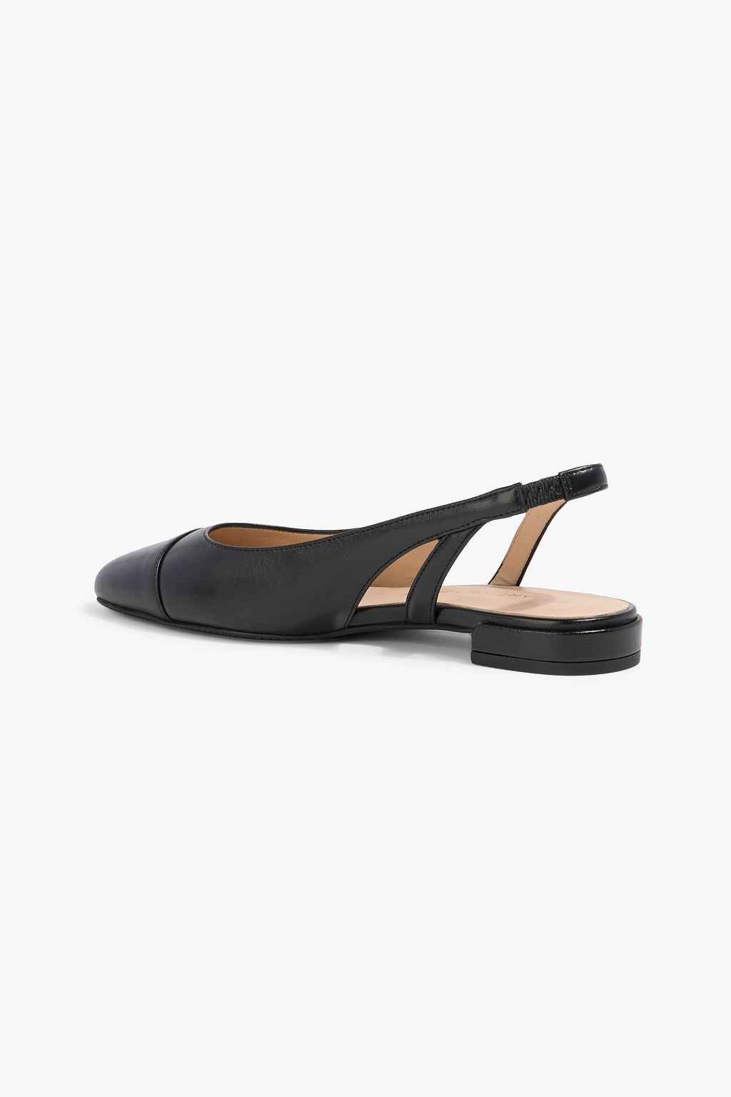 STUART WEITZMAN Sleek leather slingback flats