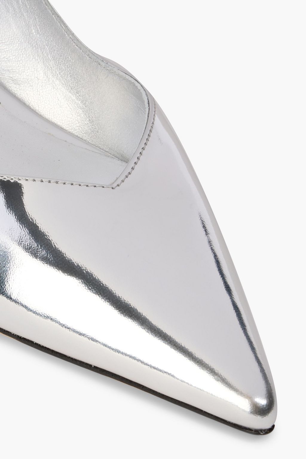 STUART WEITZMAN Eva 35 mirrored-leather pumps