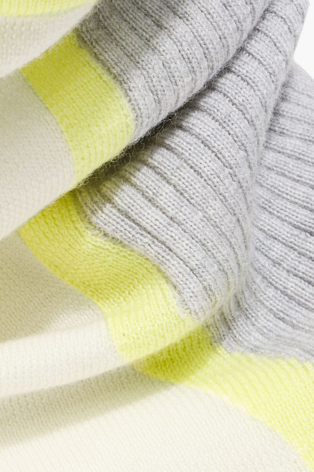 CORDOVA Gielo color-block ribbed merino wool snood