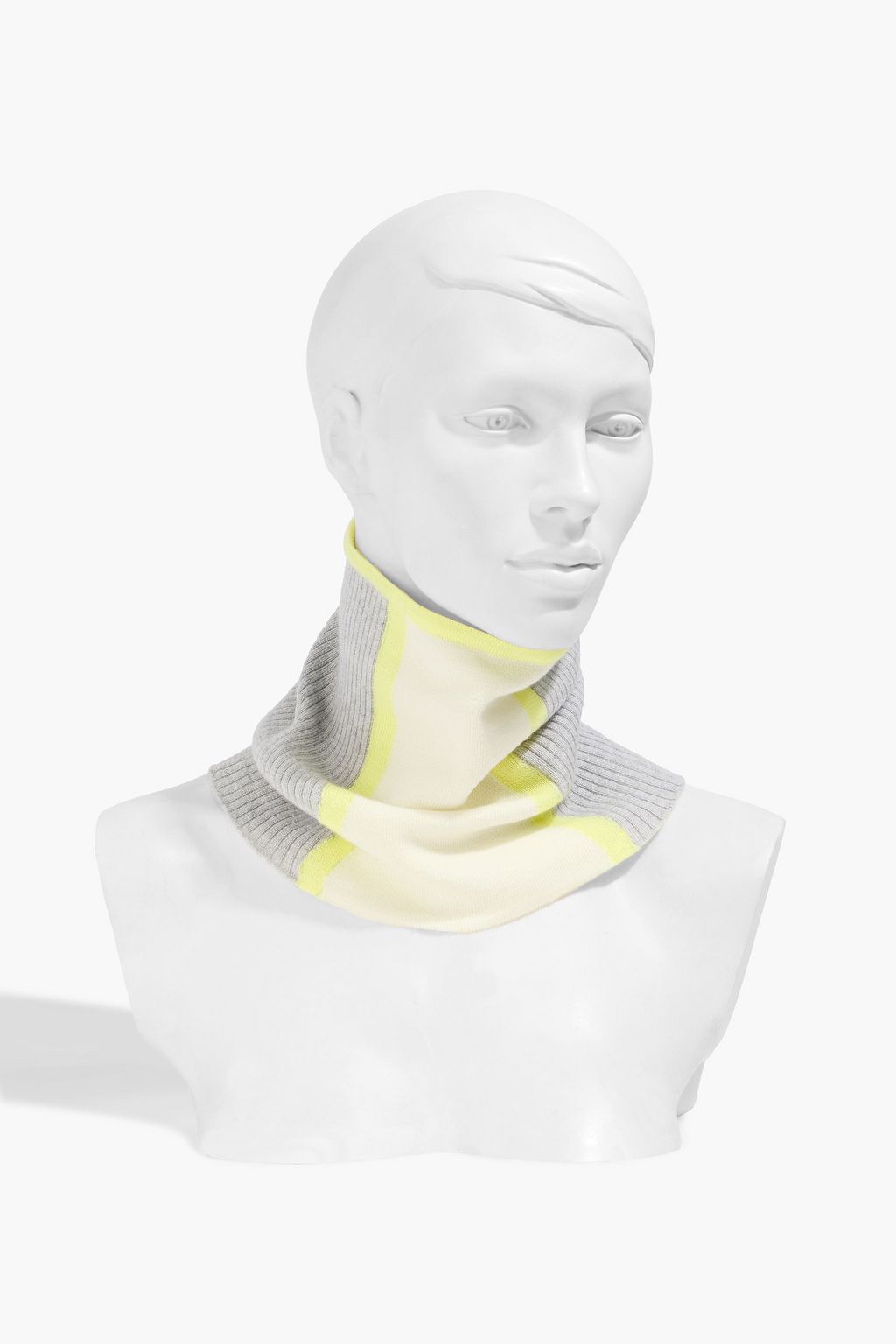 CORDOVA Gielo color-block ribbed merino wool snood