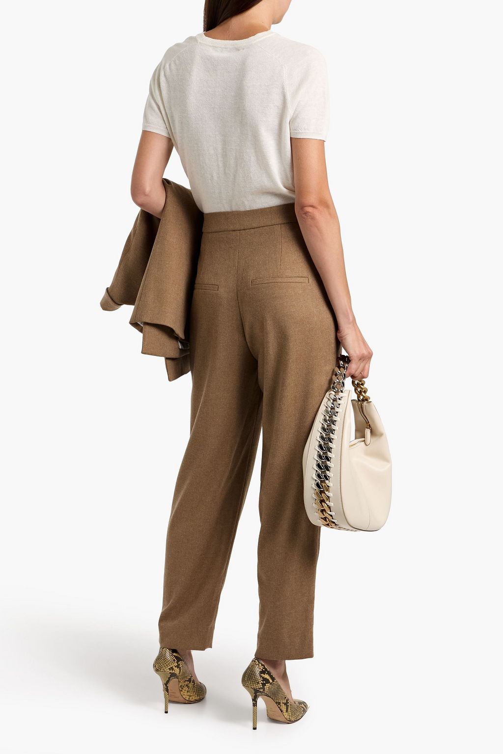 VERONICA BEARD Netta flannel tapered pants