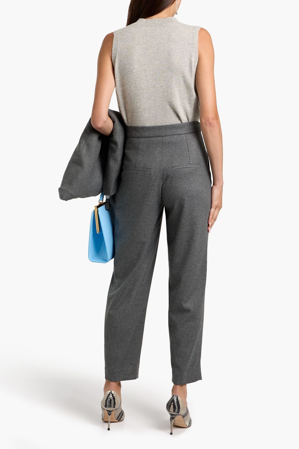 VERONICA BEARD Netta flannel tapered pants