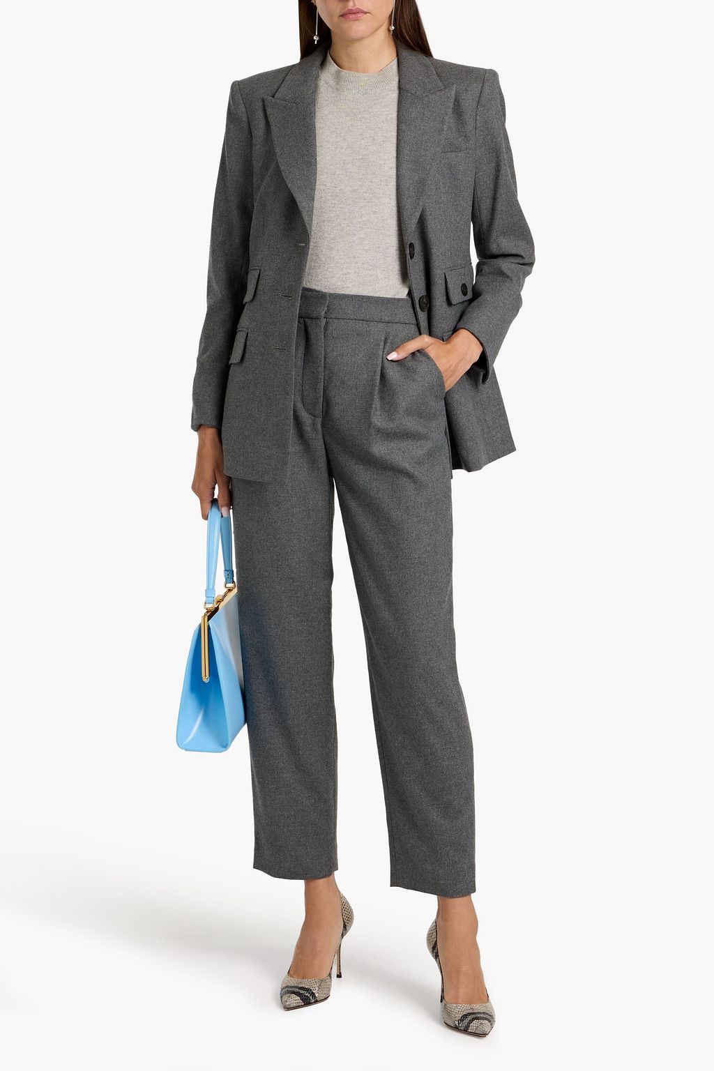 VERONICA BEARD Netta flannel tapered pants