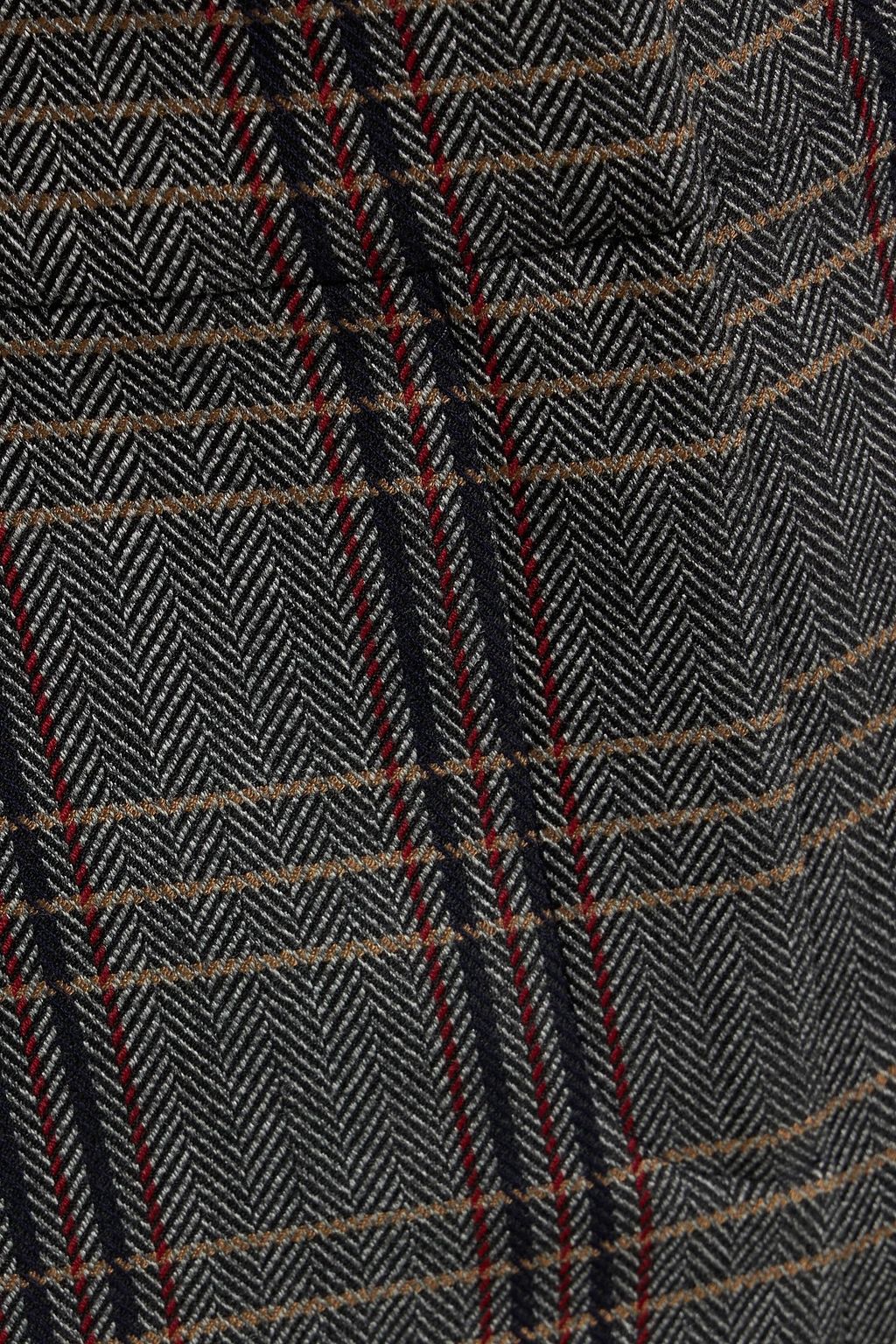 VERONICA BEARD Netta checked tweed straight-leg pants