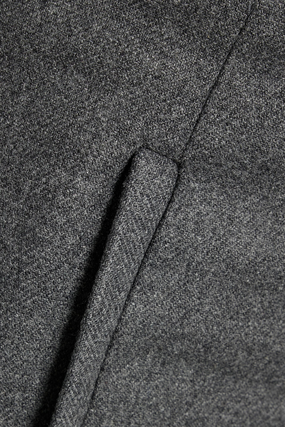 Veronica Beard Jude Flannel Bootcut Pants In Gray
