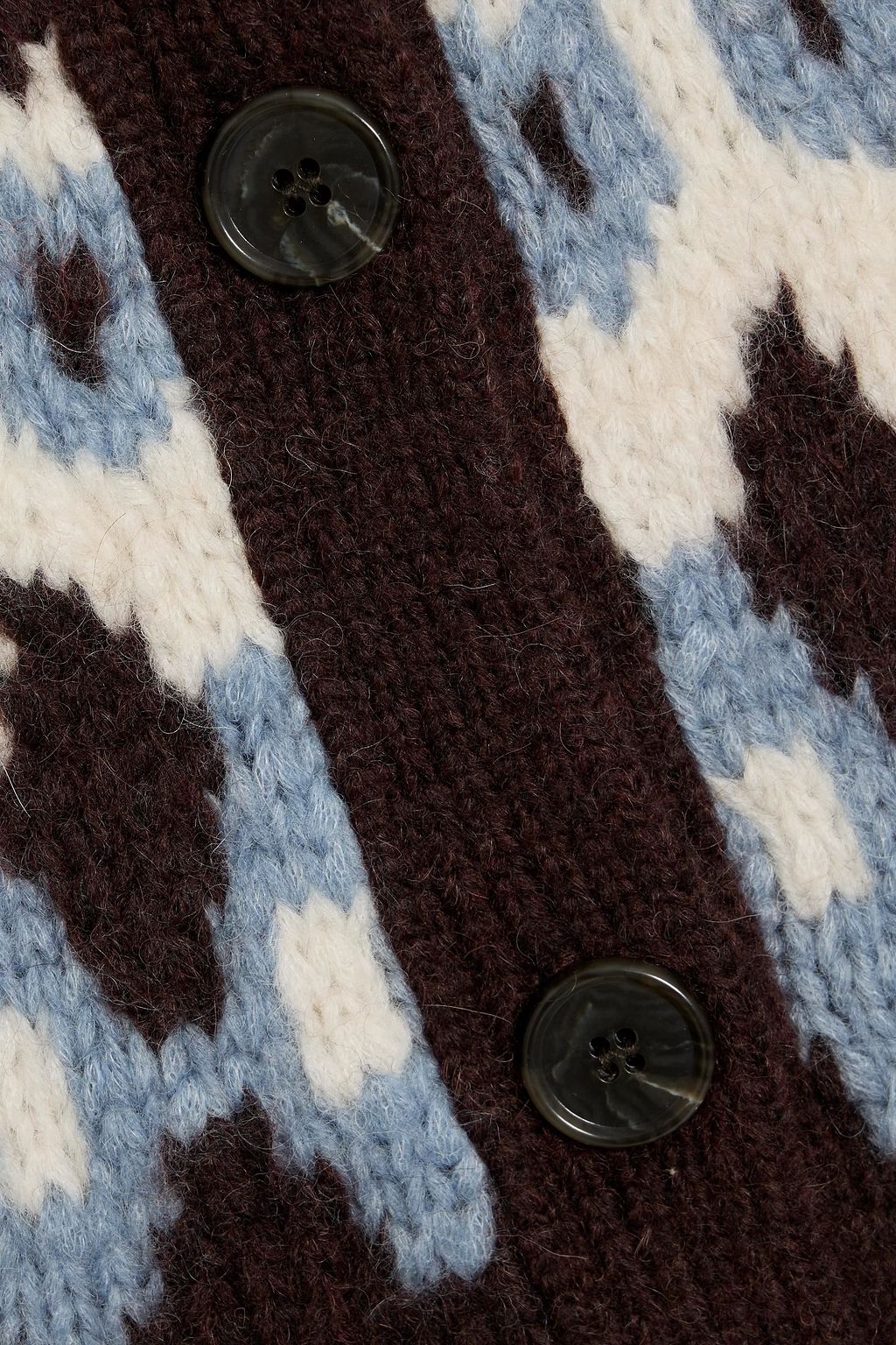 VERONICA BEARD Christina Fair Isle alpaca-blend cardigan