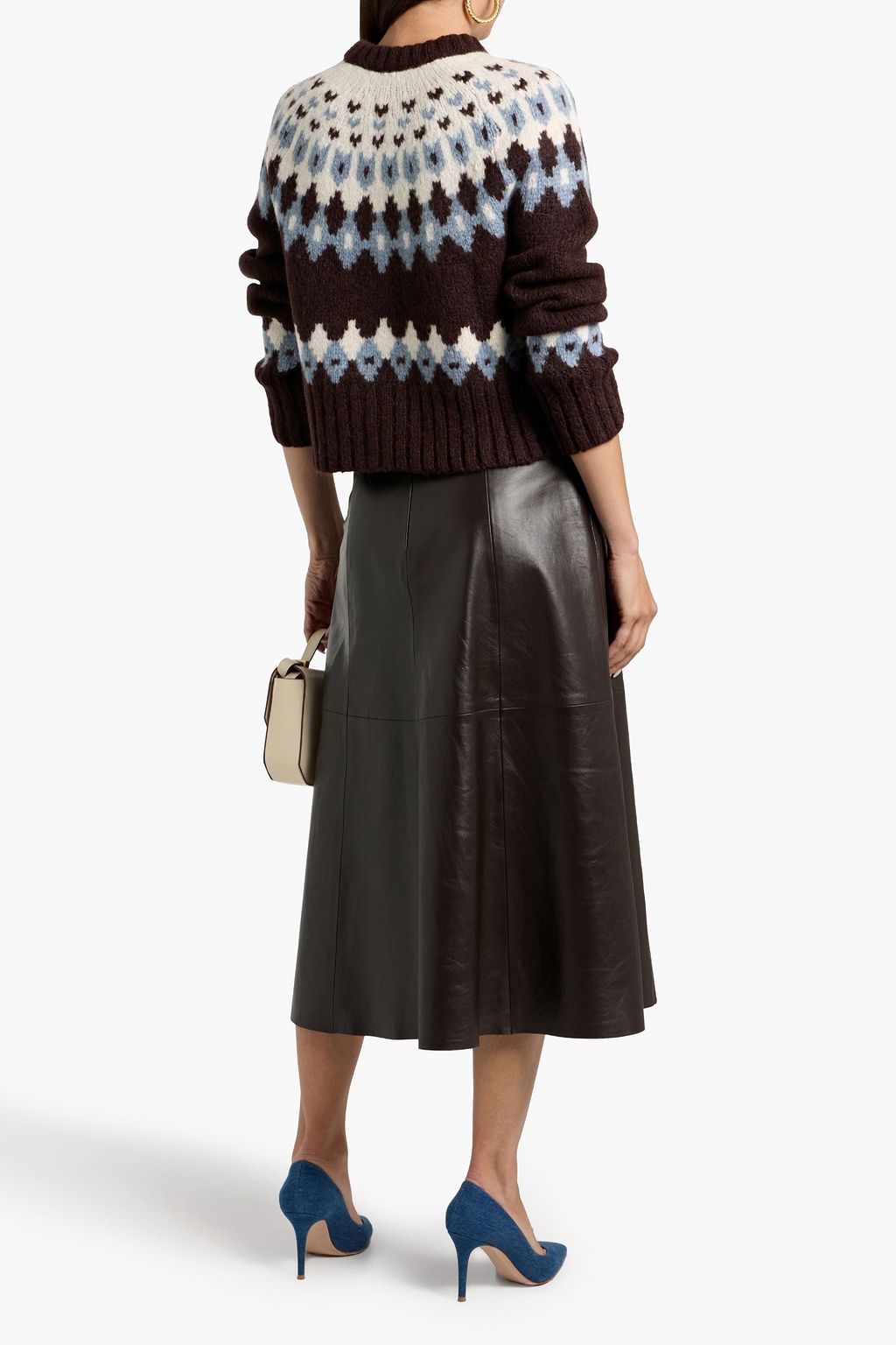 VERONICA BEARD Christina Fair Isle alpaca-blend cardigan