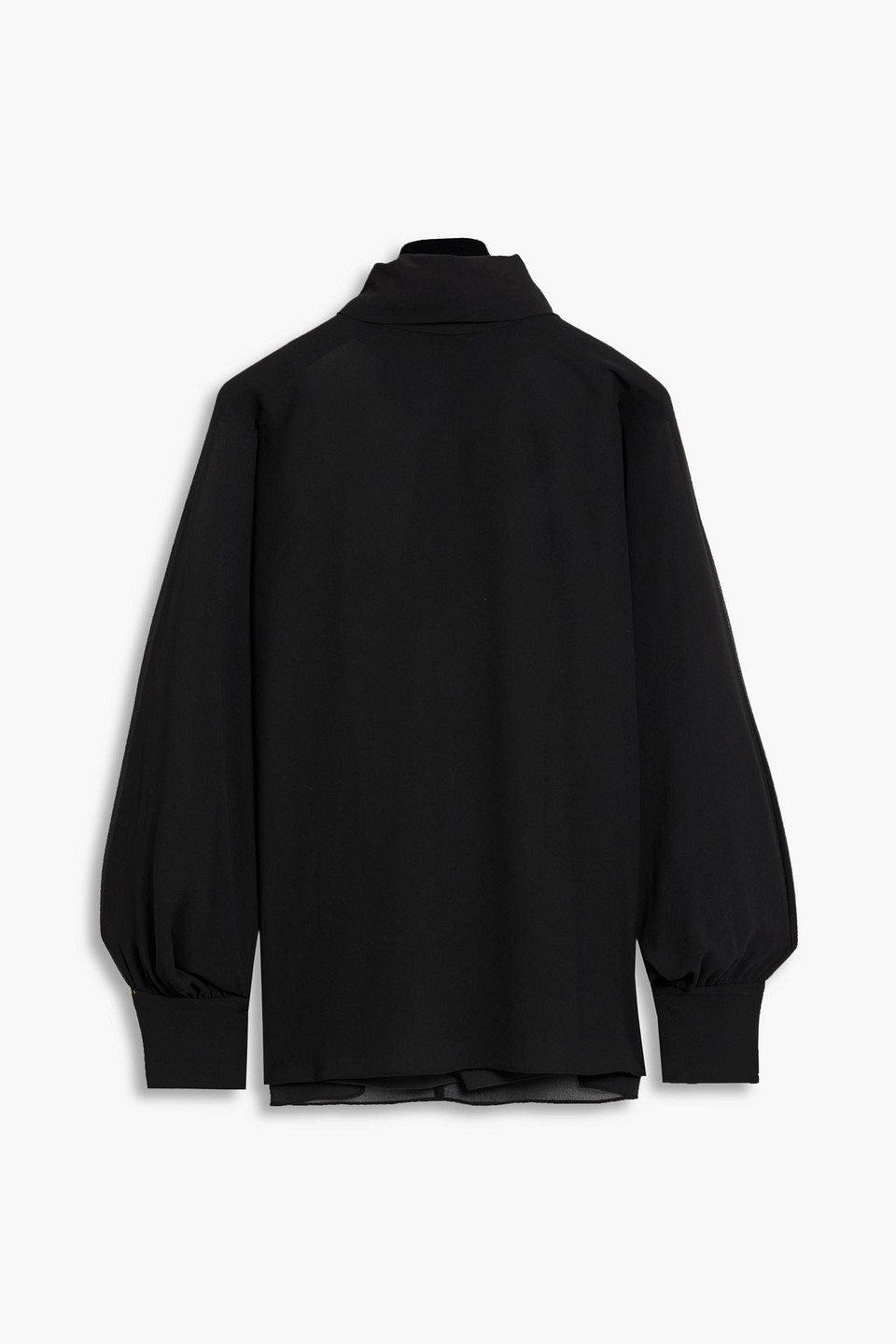 Mikael Aghal Chiffon Blouse In Black
