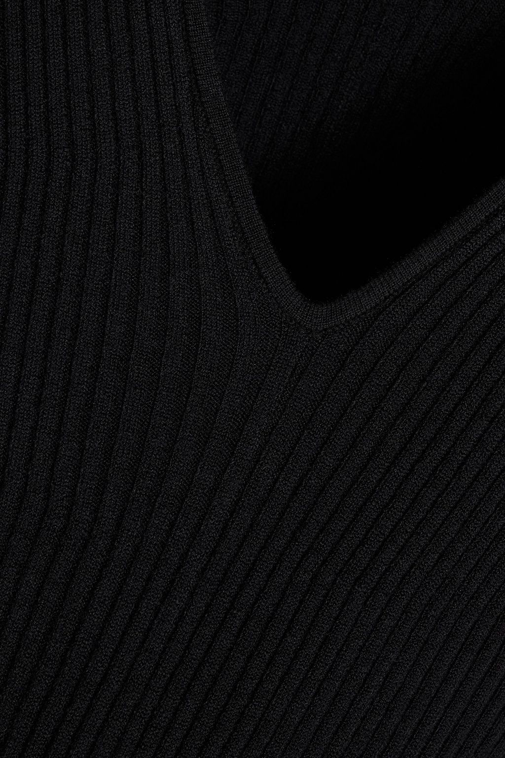 A.L.C. Keaton ribbed merino wool-blend midi dress